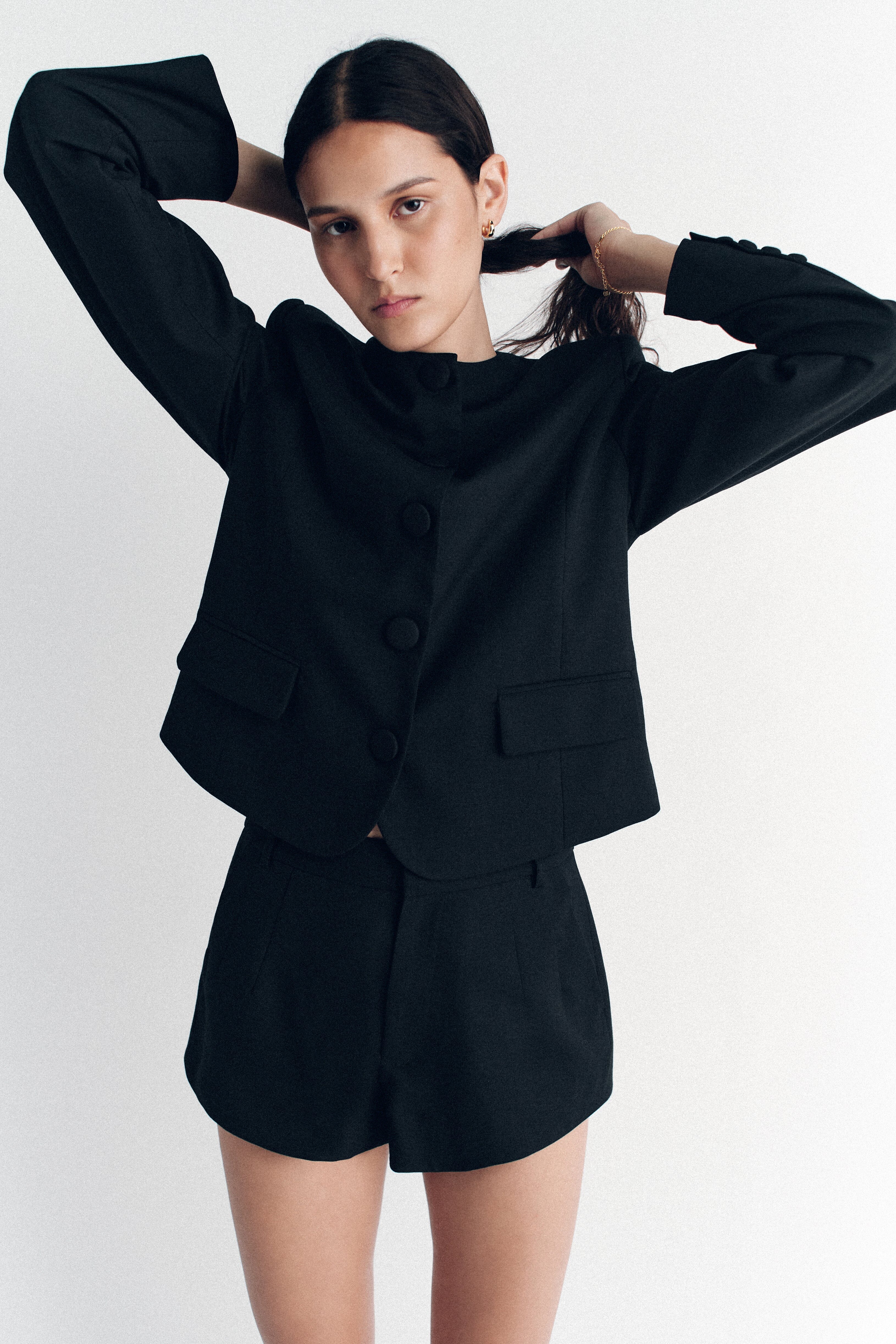 Hansen & Gretel Millard Cropped Jacket - Black Hansen & Gretel