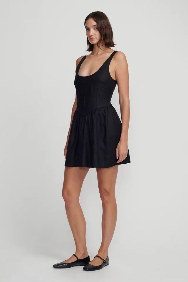 Hansen & Gretel Tiggy Mini Dress - Black Hansen & Gretel