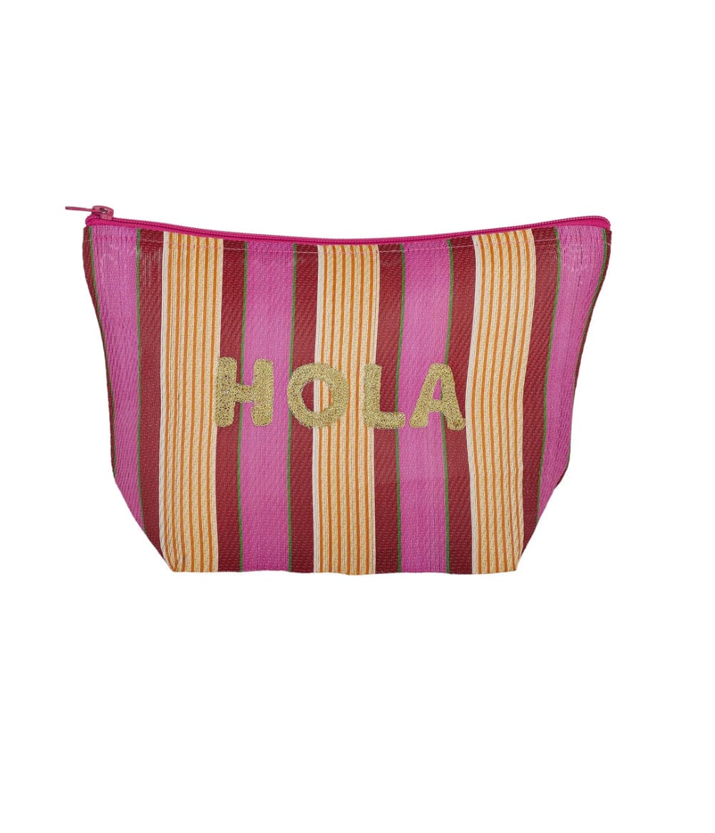 Hola Recycled Pouch - Pink/Red Coast to Coast Home