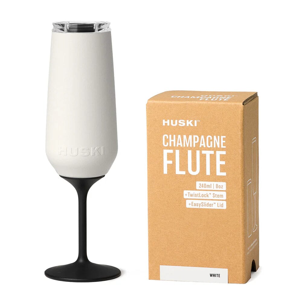 Huski Champagne Flute - White Huski