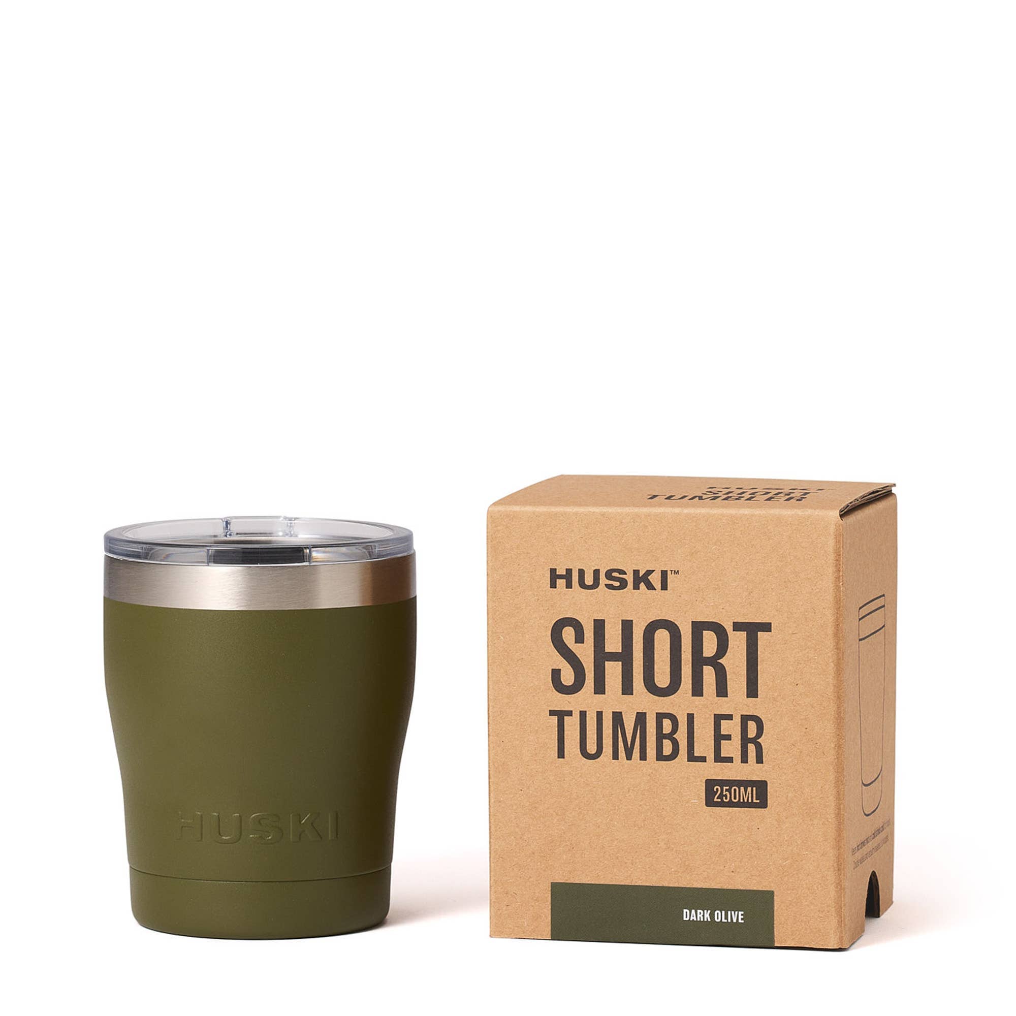 Huski Short Tumbler - Dark Olive Huski