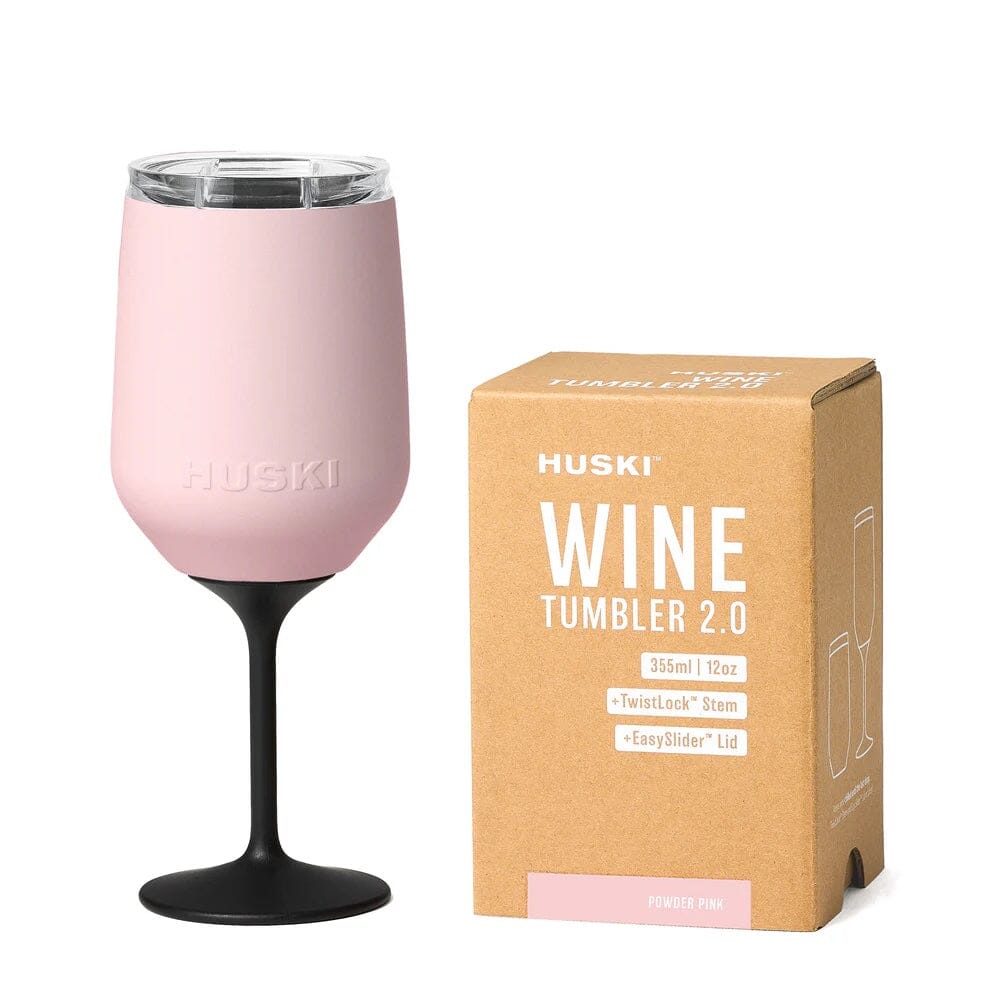 Huski Wine Tumbler 2.0- Powder Pink Huski