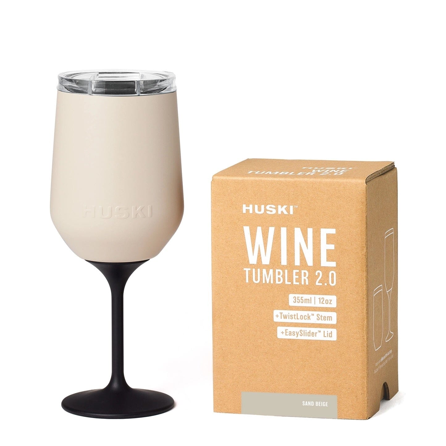 Huski Wine Tumbler 2.0- Sand Beige Huski