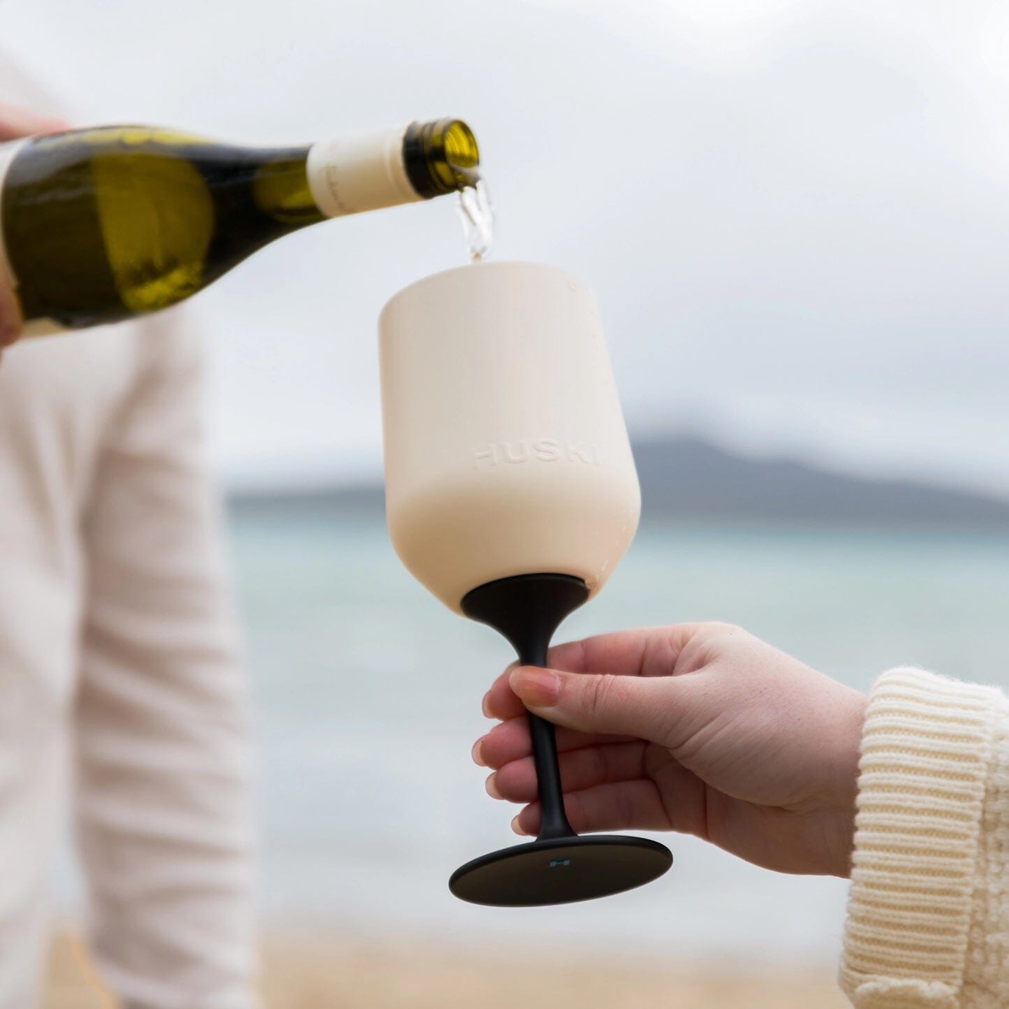 Huski Wine Tumbler 2.0- Sand Beige Huski