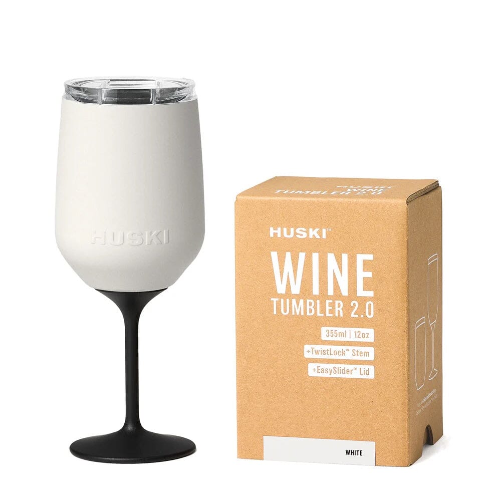 Huski Wine Tumbler 2.0- White Huski