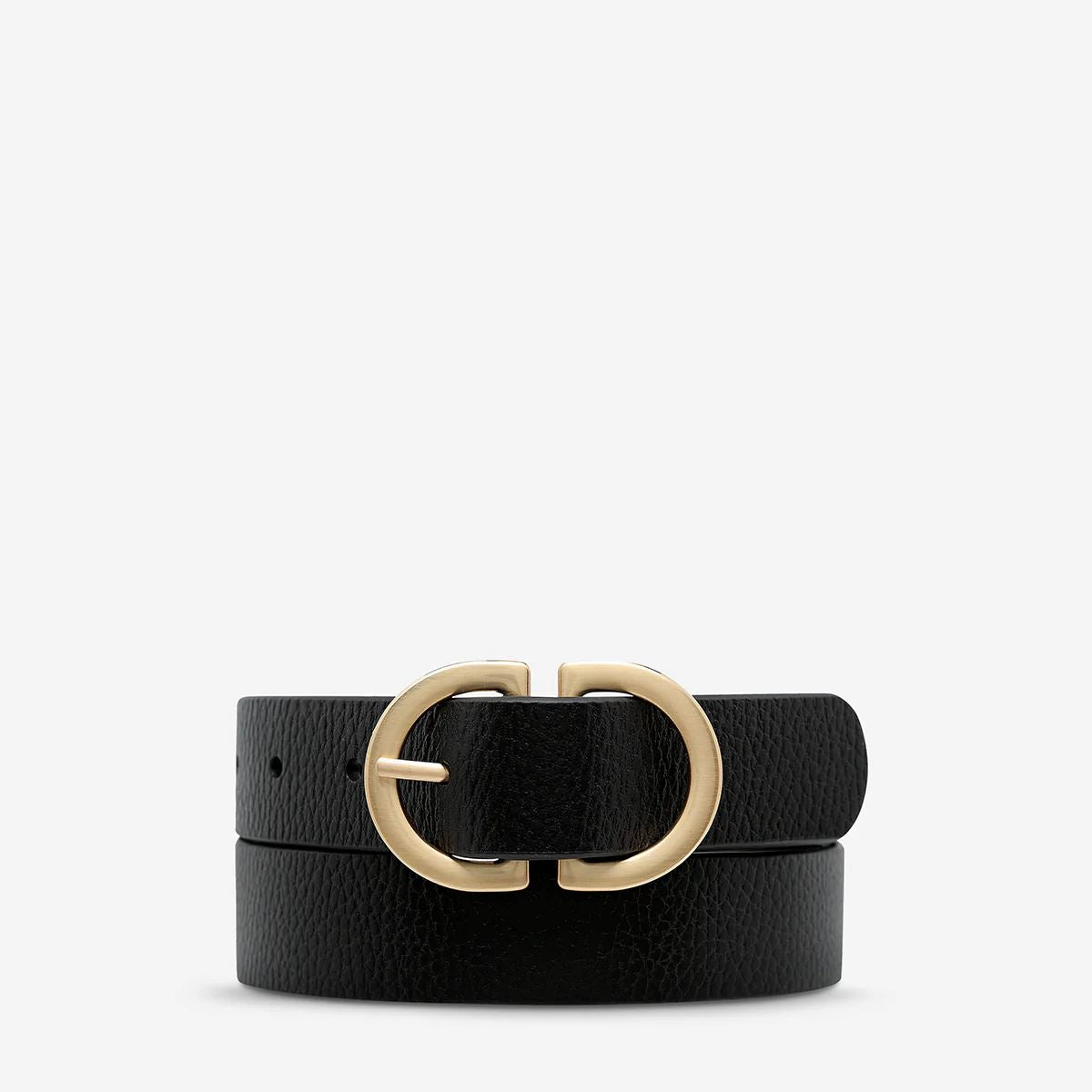 In Reverse Belt - Black/Gold Status Anxiety