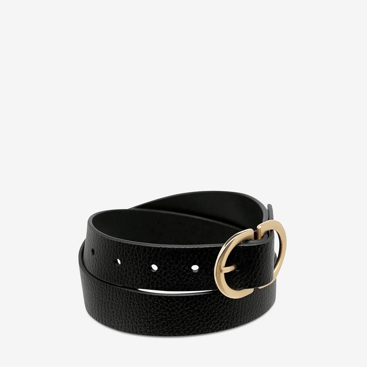 In Reverse Belt - Black/Gold Status Anxiety