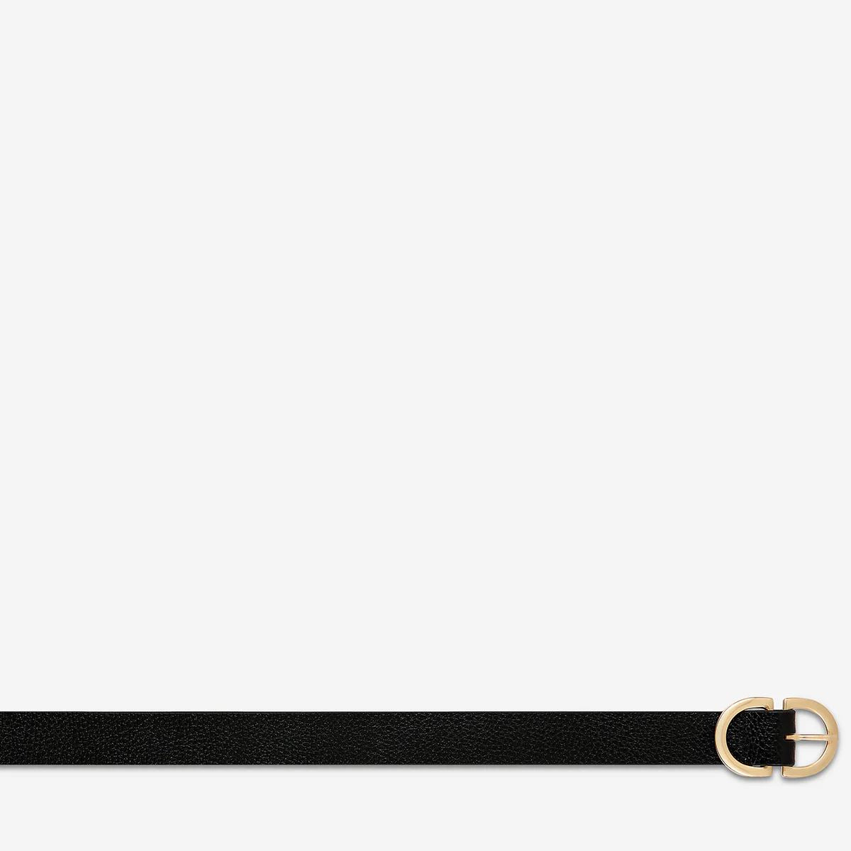 In Reverse Belt - Black/Gold Status Anxiety