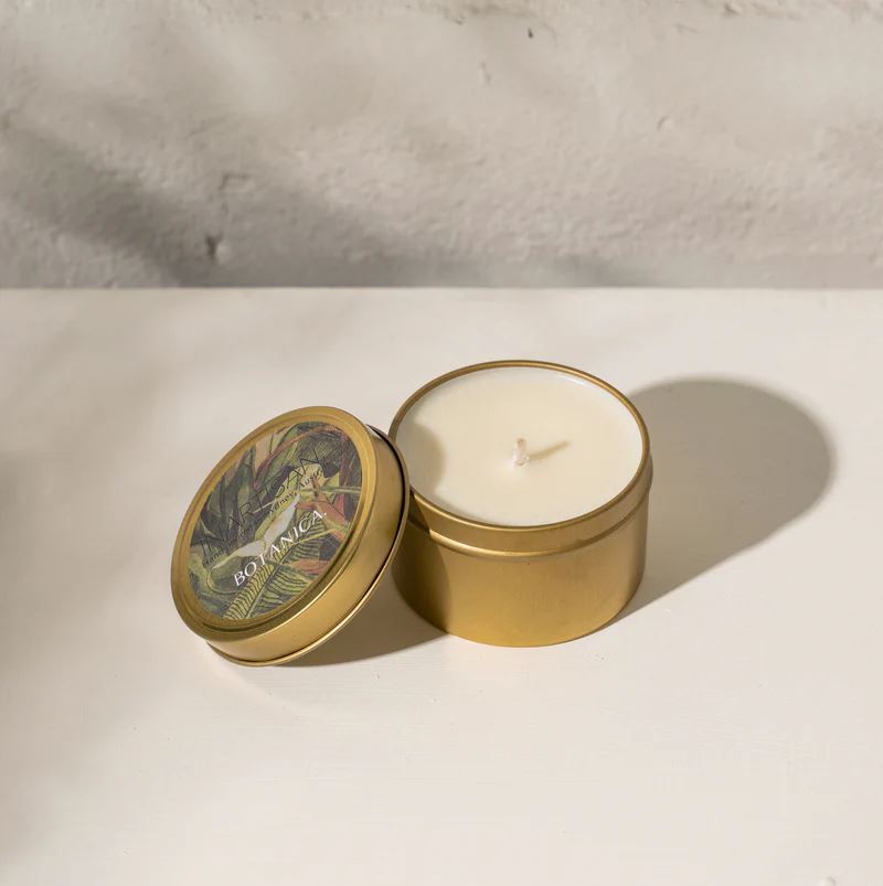 Inartisan Hand Poured Soy Candle in Brass Tin - Botanica Inartisan