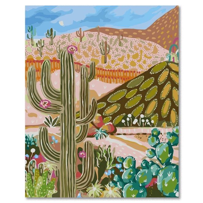 Journey of Something Paint by Numbers - Cactus Valley Journey of Something