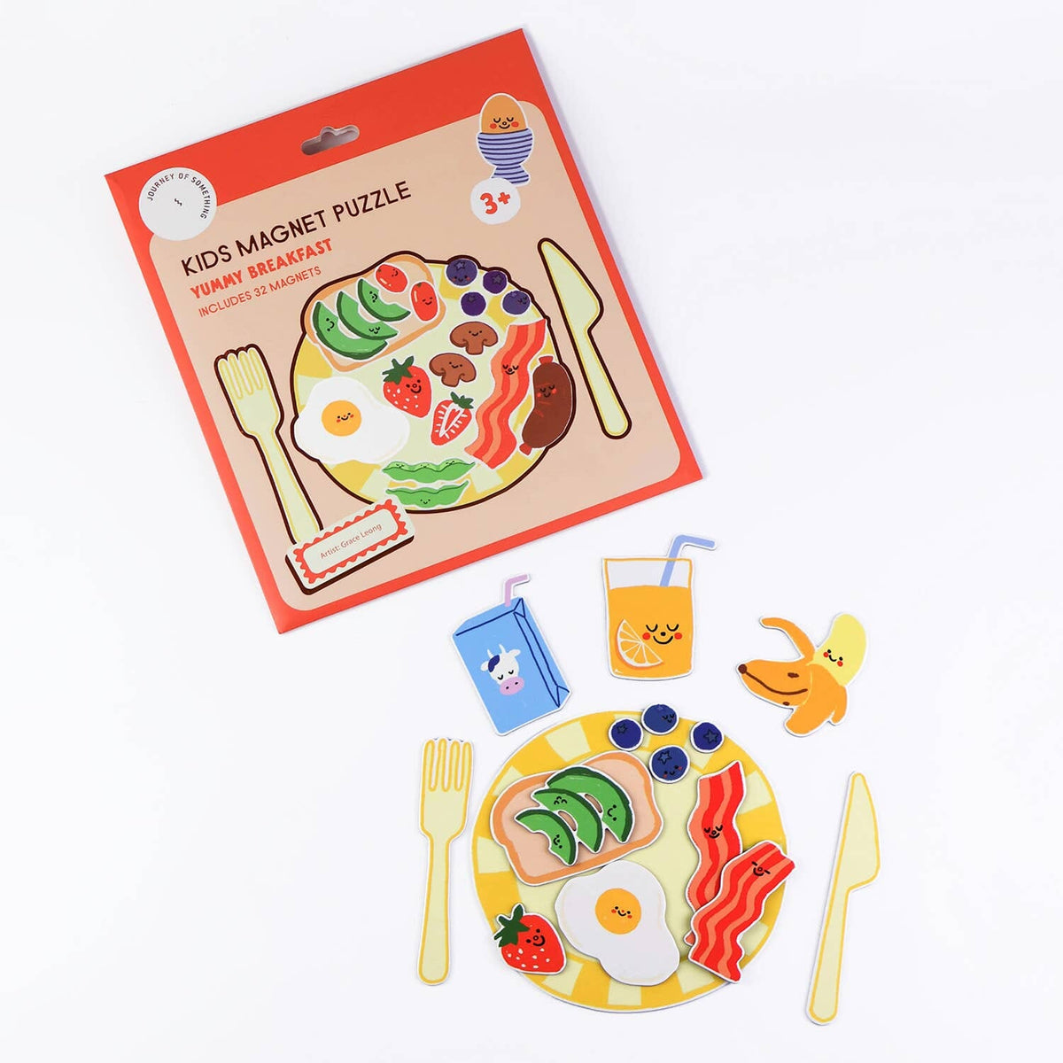 Kids Magnet Puzzle - Yummy Breakfast Journey Of Something AU & EU