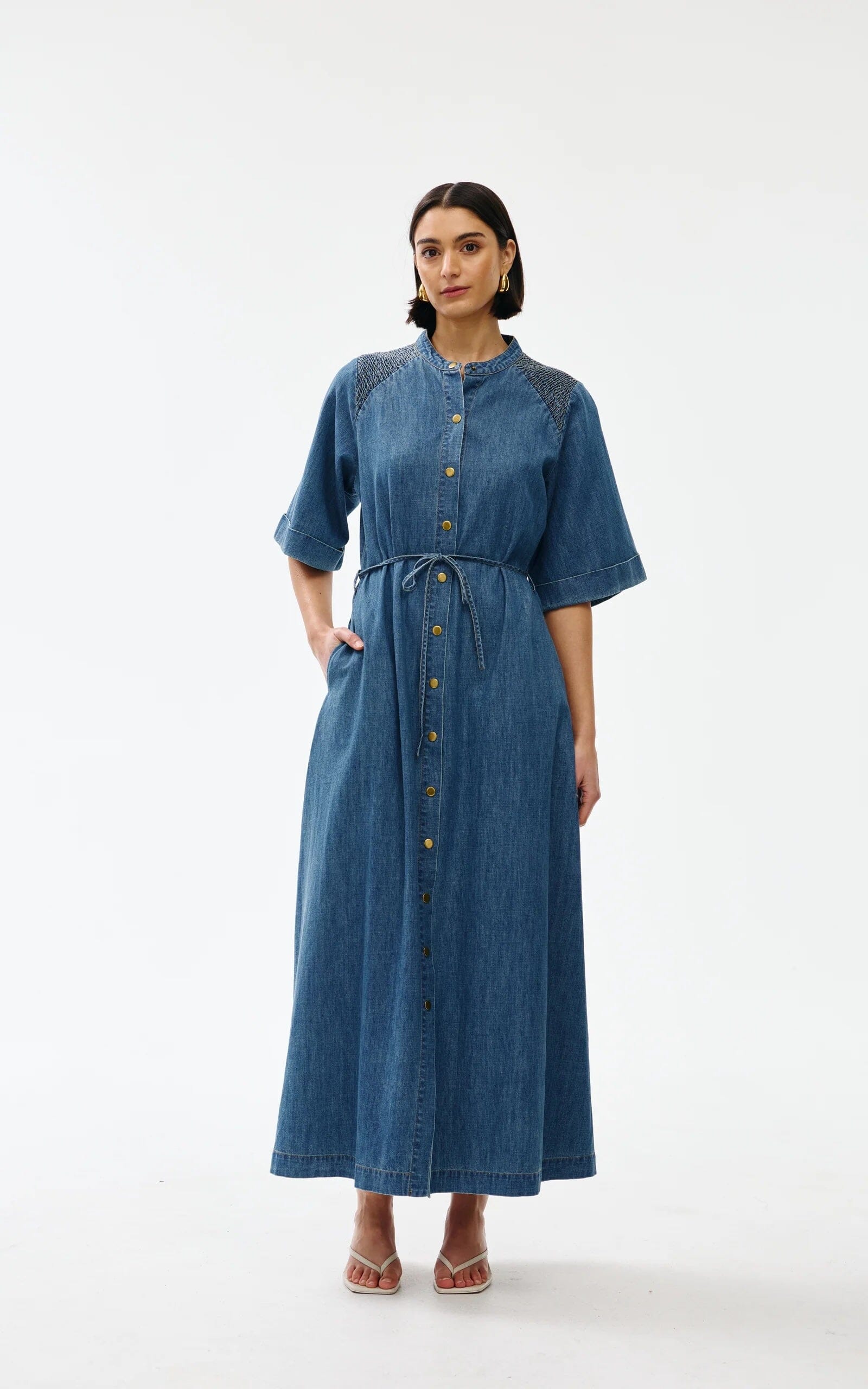 Kinney Gigi Dress - Denim Kinney