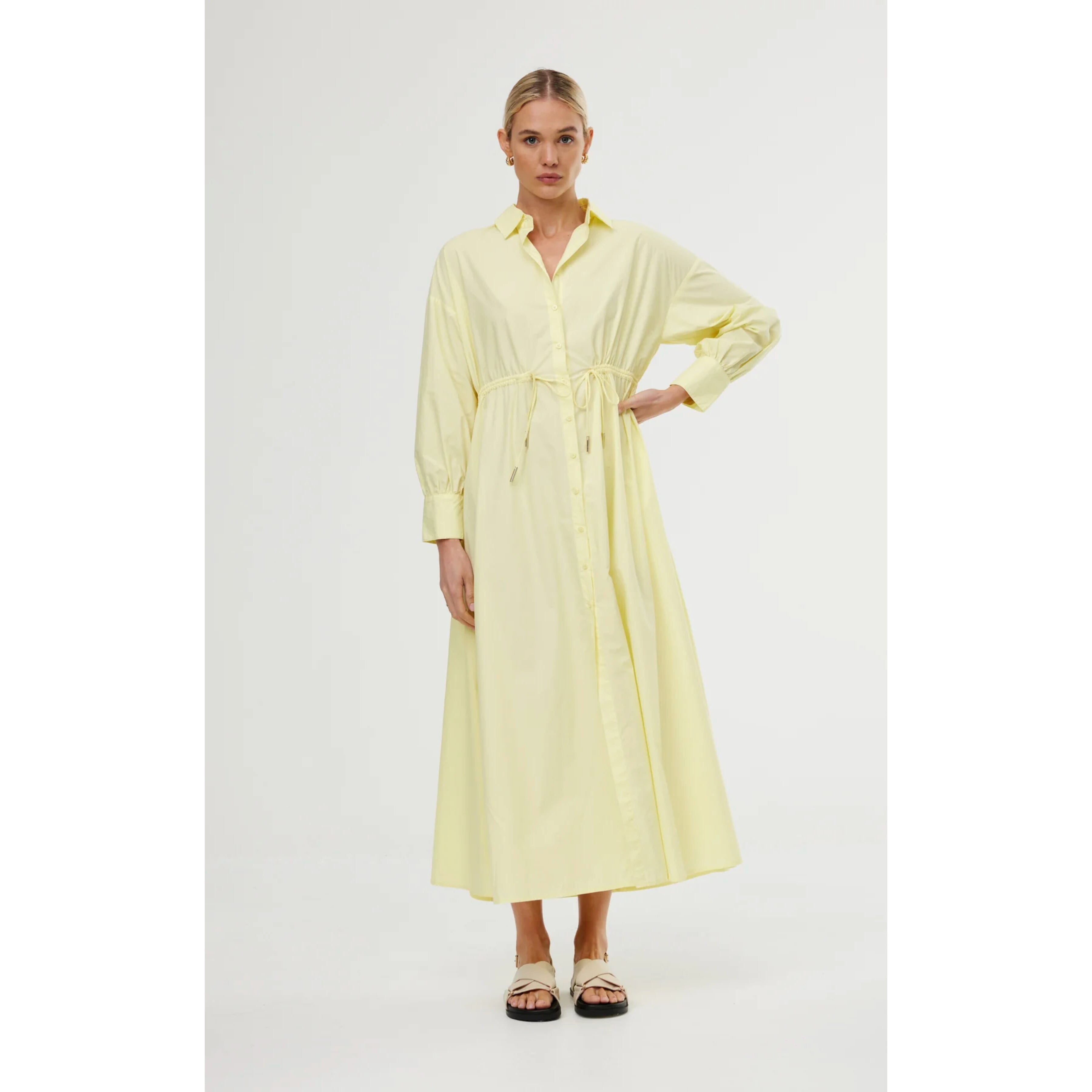 Kinney Isla Shirt Dress- Butter Kinney