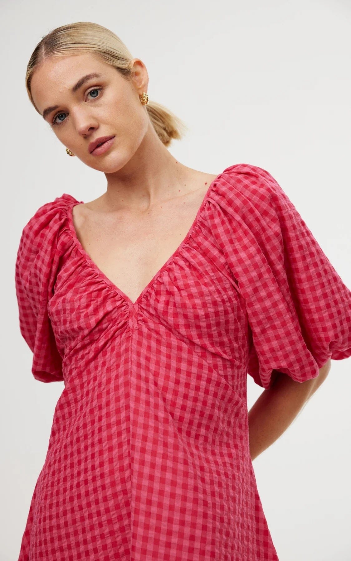 Kinney Mimi Dress - Rosas Gingham Kinney