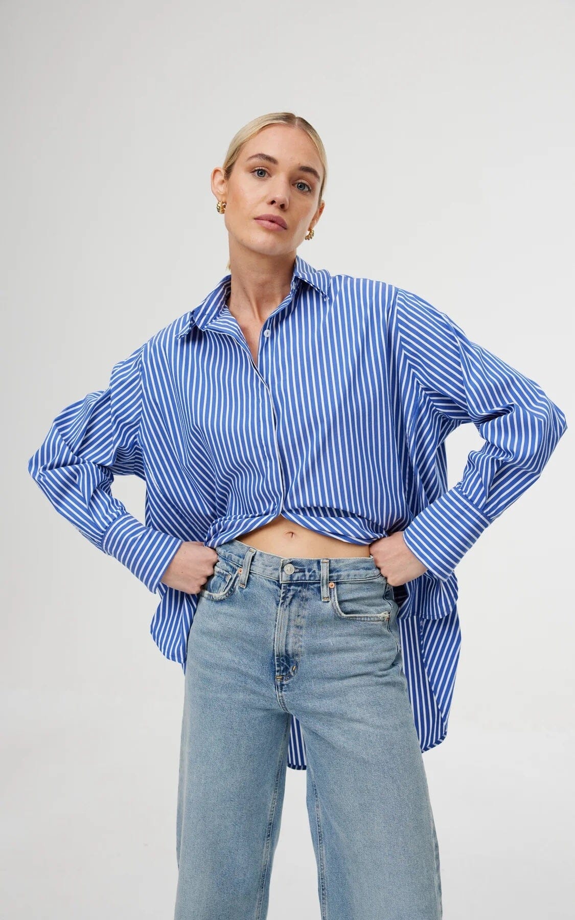 Kinney Noah Shirt - Riviera Stripe Kinney