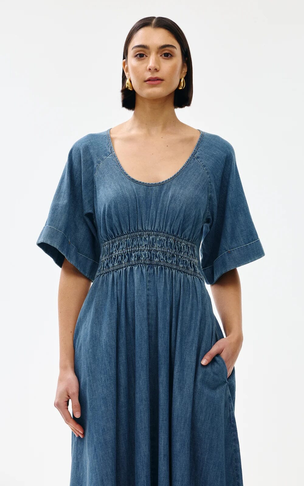 Kinney Poet Dress - Denim Kinney