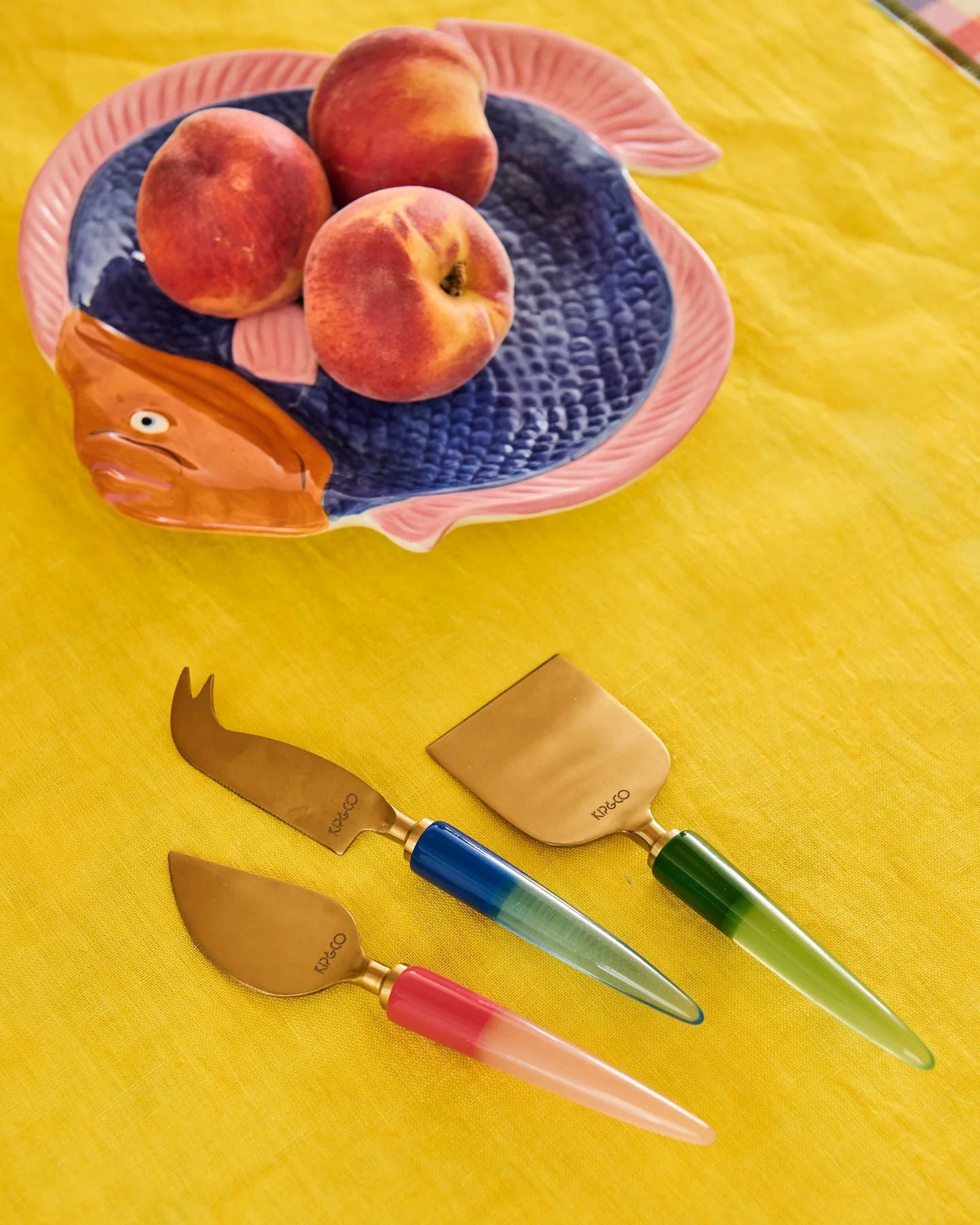 Kip & Co Bejewelled Cheese Knife Set Kip & Co