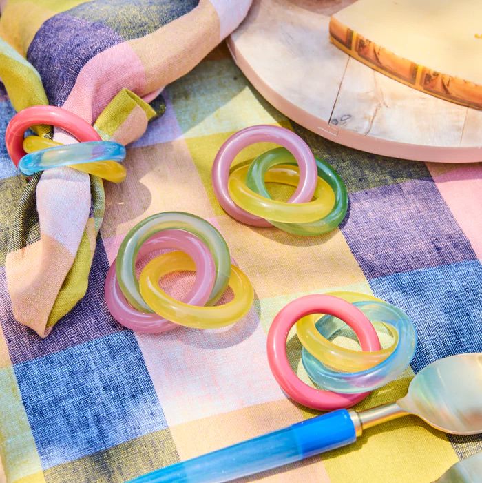 Kip & Co Bejewelled Trinity Napkin Rings Kip & Co