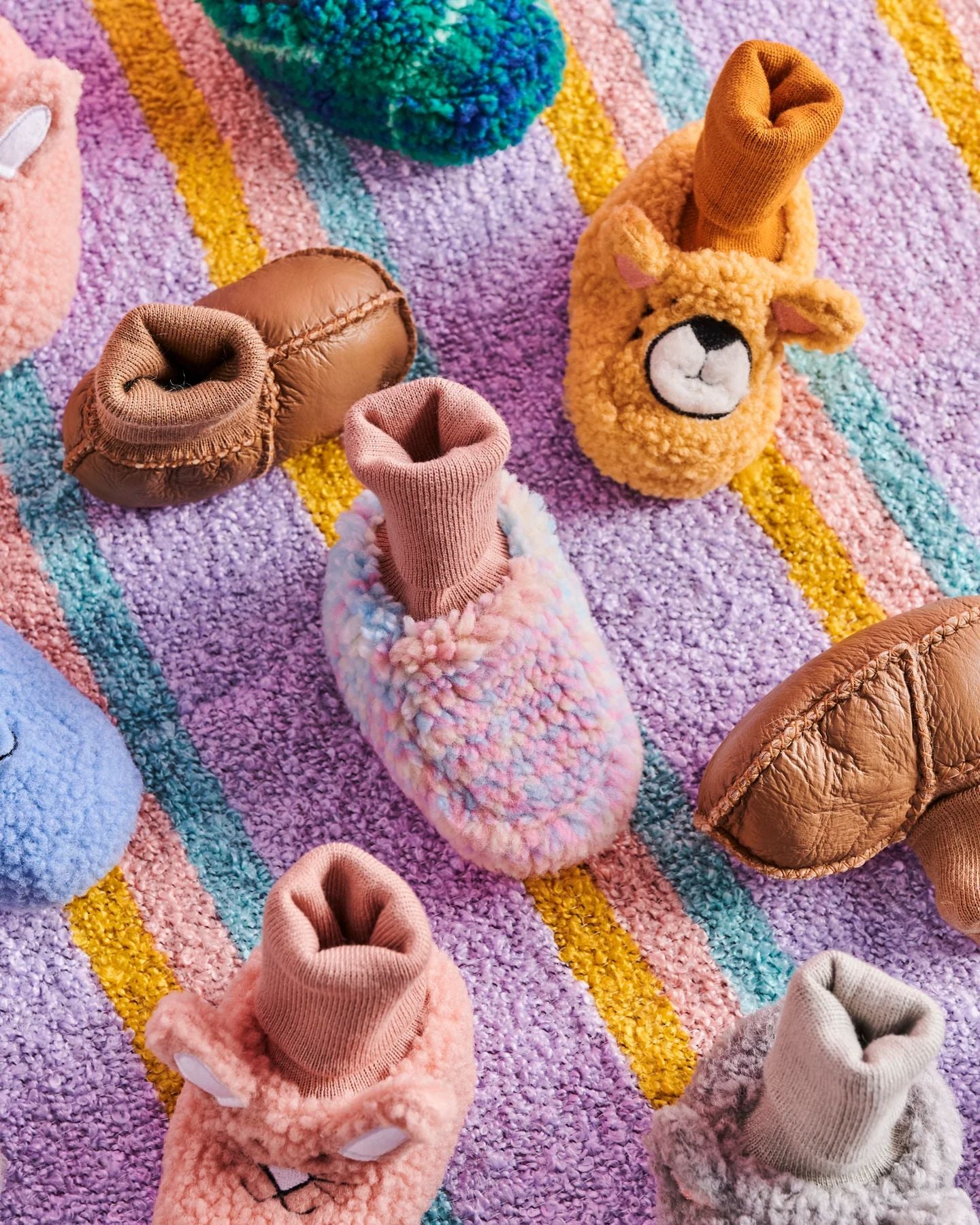 Kip & Co Biscuit Baby Booties Baby Booties Kip & Co 