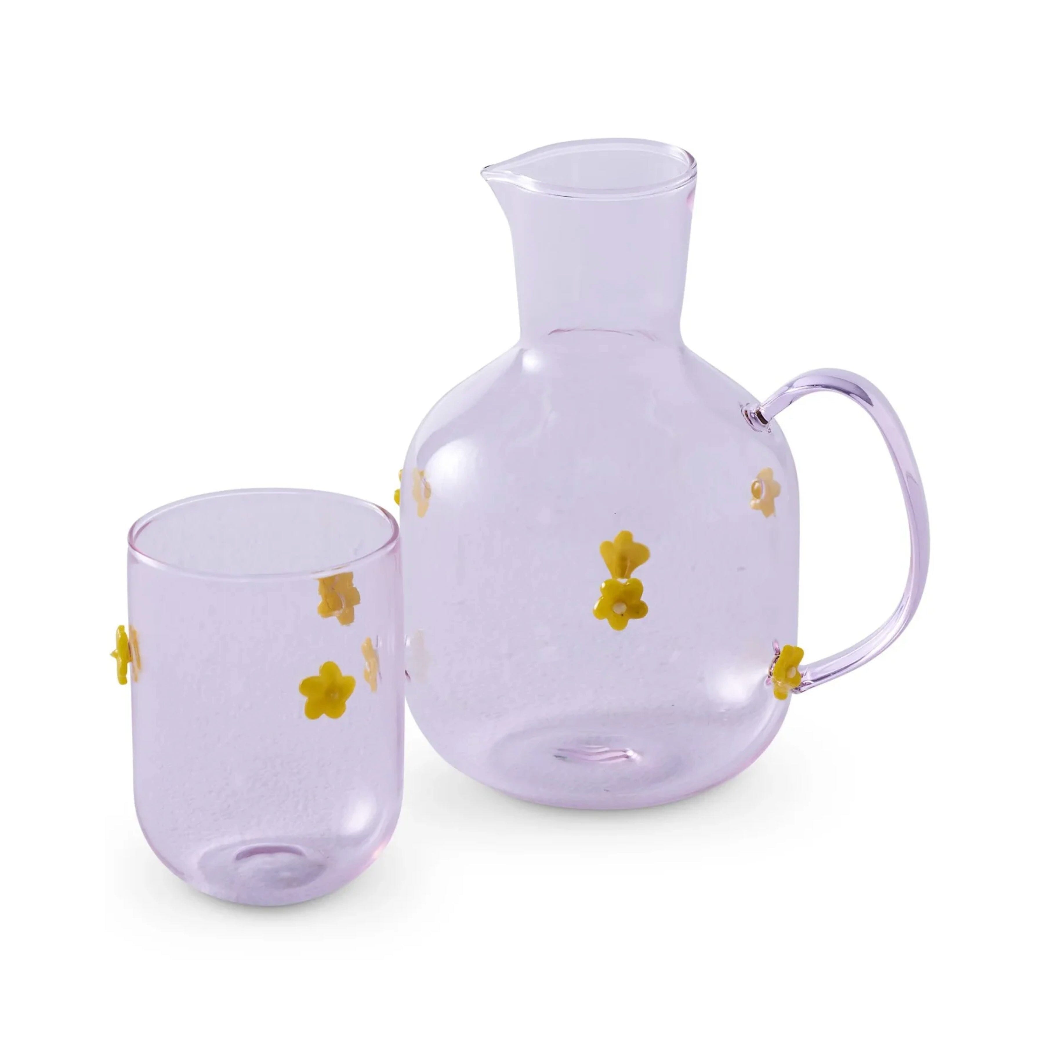 Kip & Co Flower Power Carafe & Glass Kip & Co