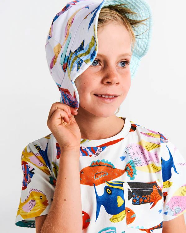 Kip & Co Kids Beach Hat - Fishy Business Kip & Co