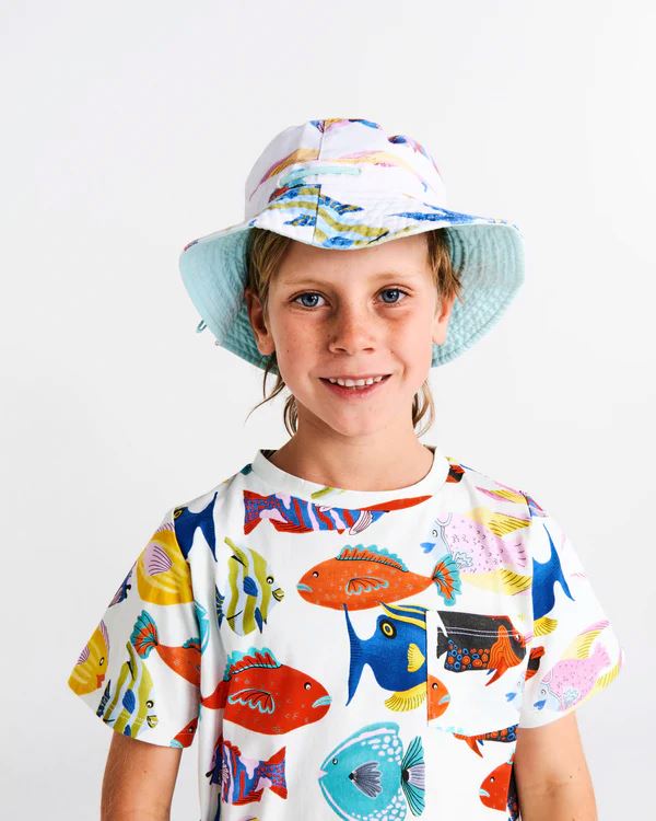 Kip & Co Kids Beach Hat - Fishy Business Kip & Co