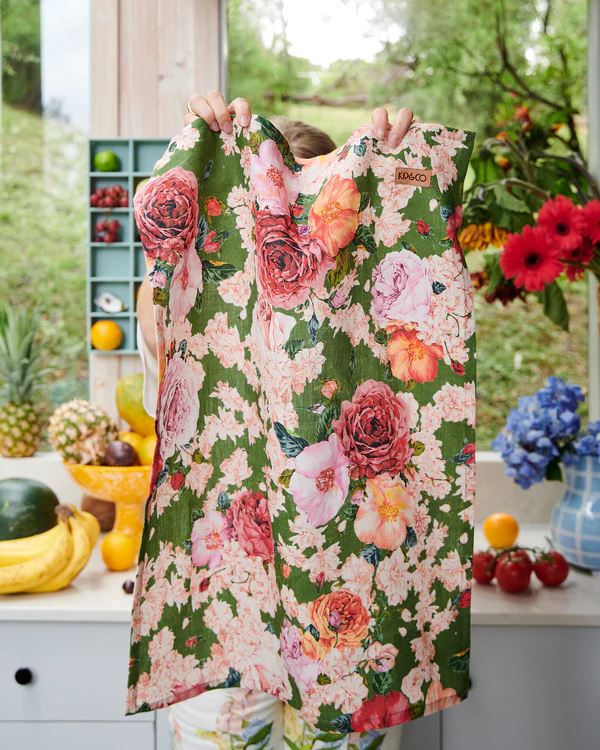 Kip & Co Linen Tea Towel - Rose Garden Kip & Co