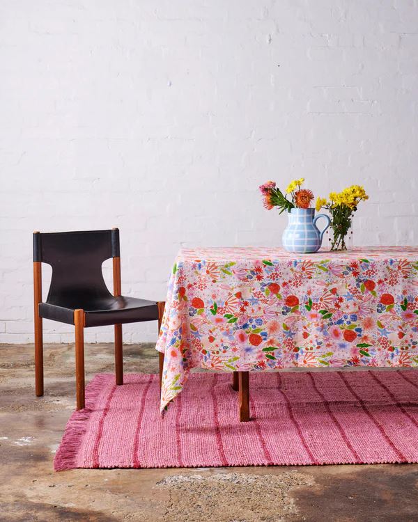 Kip & Co Rectangular Standard Linen Tablecloth - Meandering Meadow Kip & Co