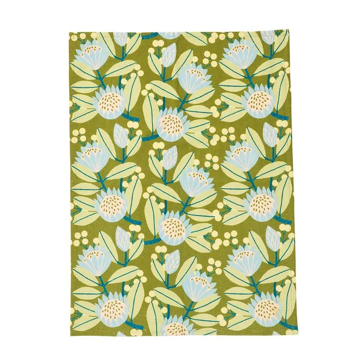 Kirra Tea Towel - Olive Tea Towel Coast to Coast Home 
