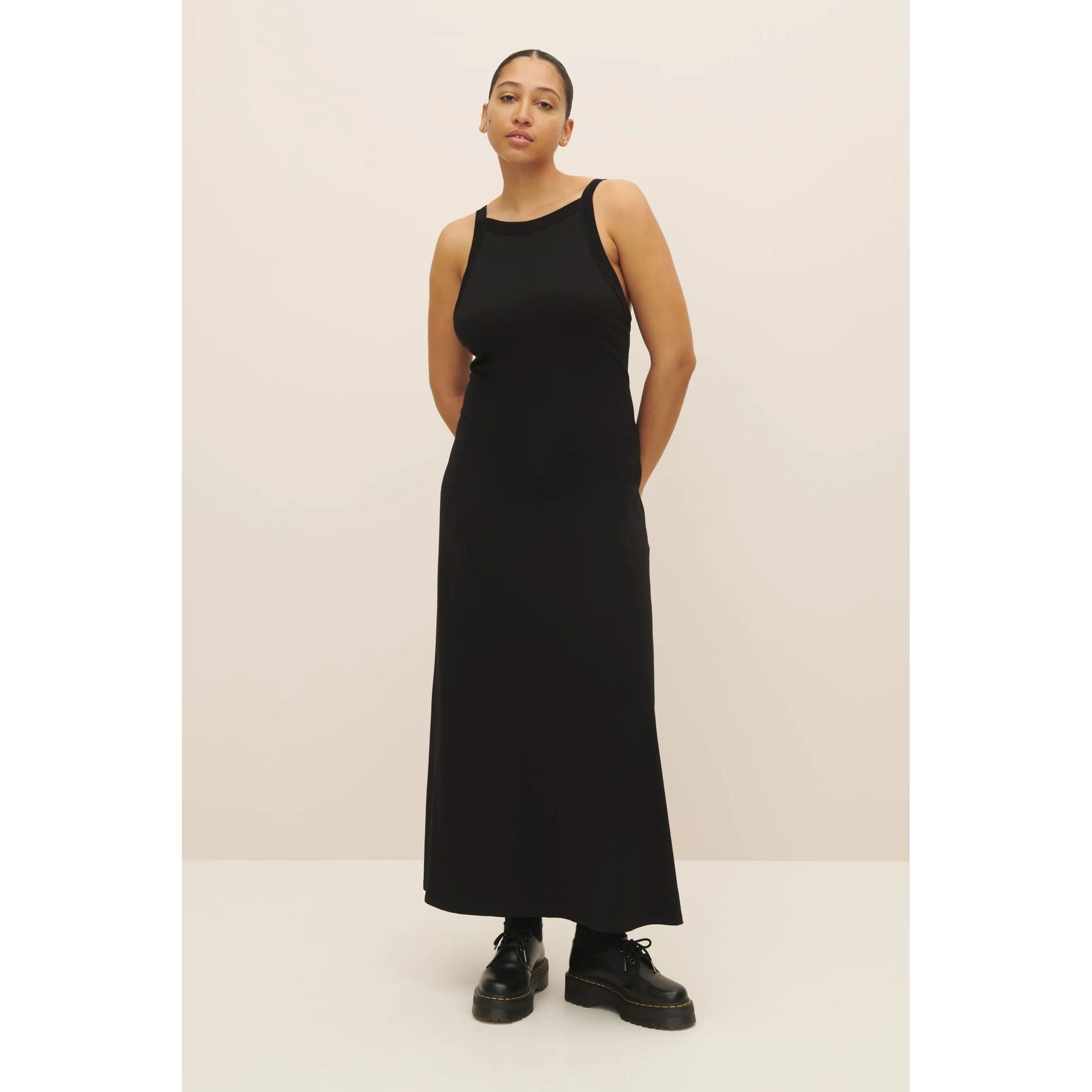 Kowtow Low Back Dress - Black Kowtow