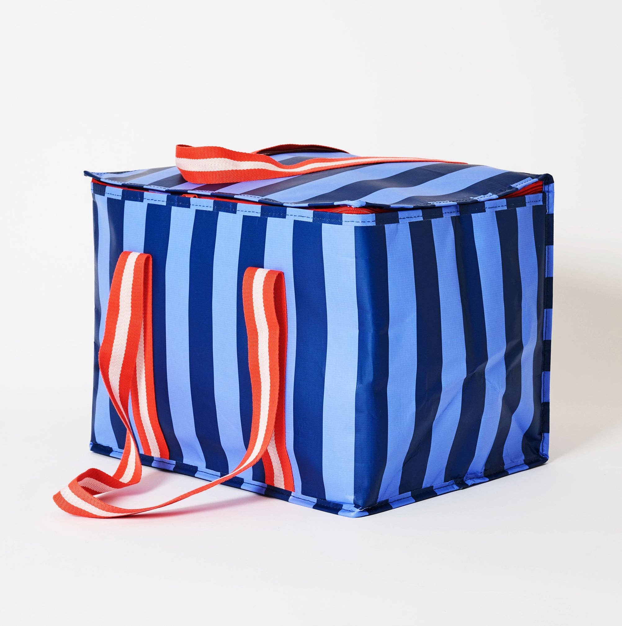 Large Insulated Tote – Blue Stripe Cooler Bag Project Ten Pty Ltd 