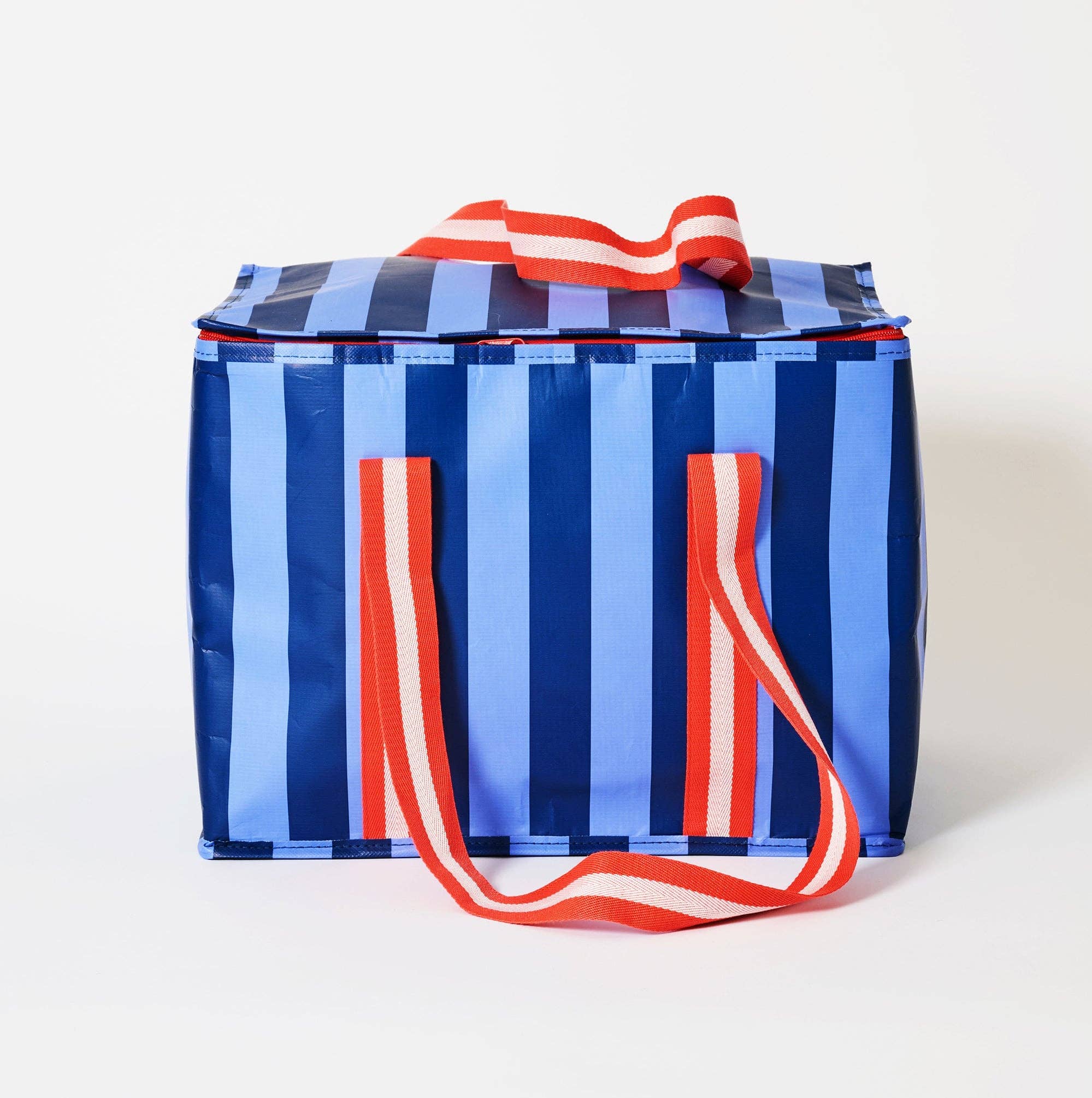 Large Insulated Tote – Blue Stripe Cooler Bag Project Ten Pty Ltd 