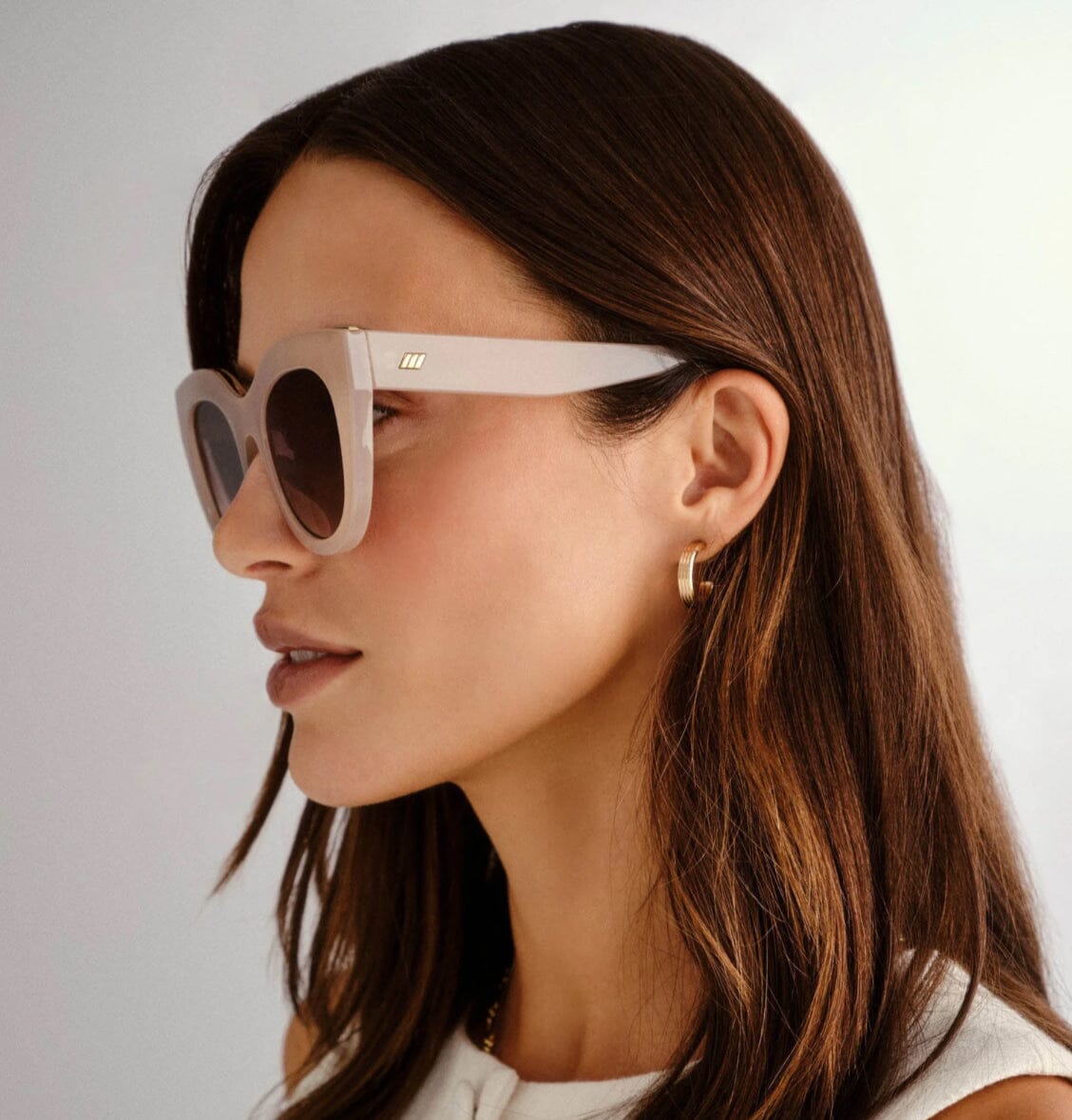 Le Specs Air Heart- Oatmeal Le Specs