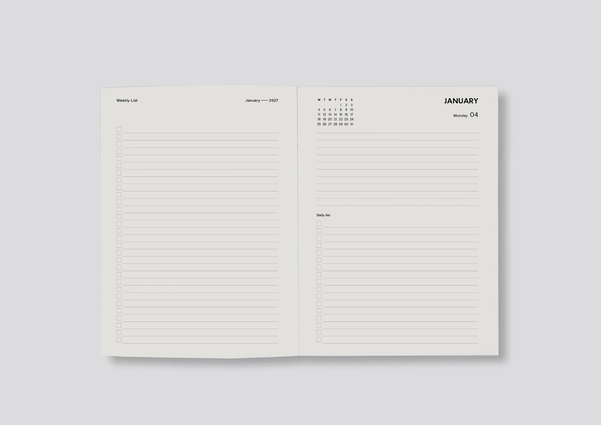 Lettuce 2027 Daily Diary - Berry & Bloom Diary Best Abroad 