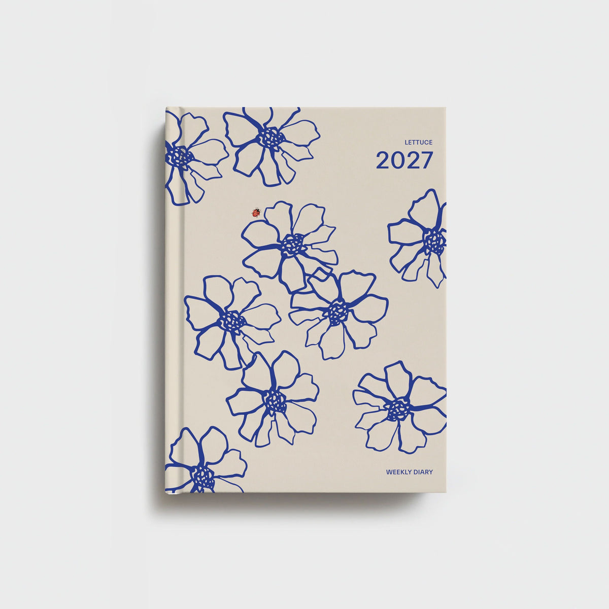 Lettuce 2027 Daily Diary - Blue Flowers Diary Best Abroad 