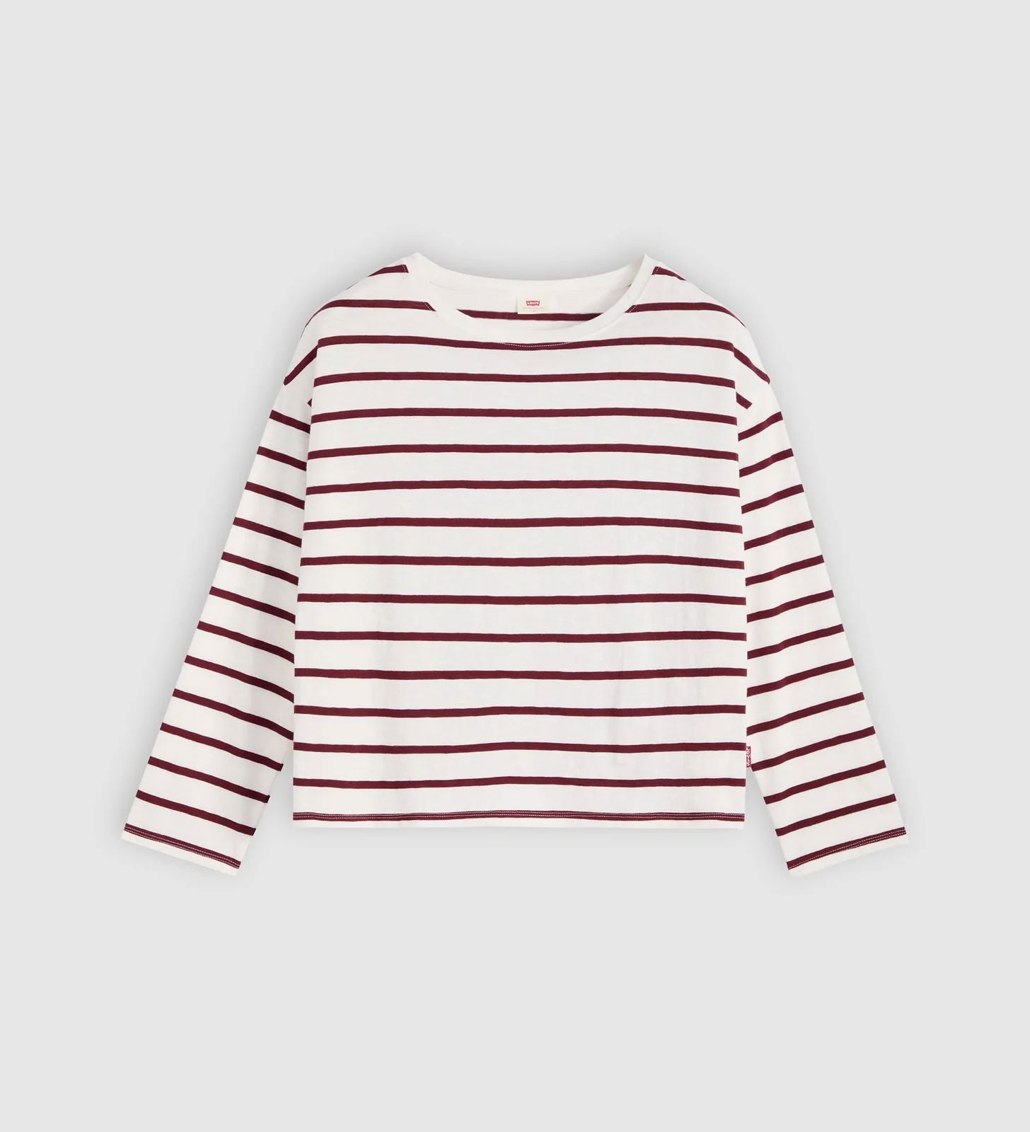Levi's Julie Slub Long Sleeve Saint - Stripe Egret Long Sleeve Top Levi's 