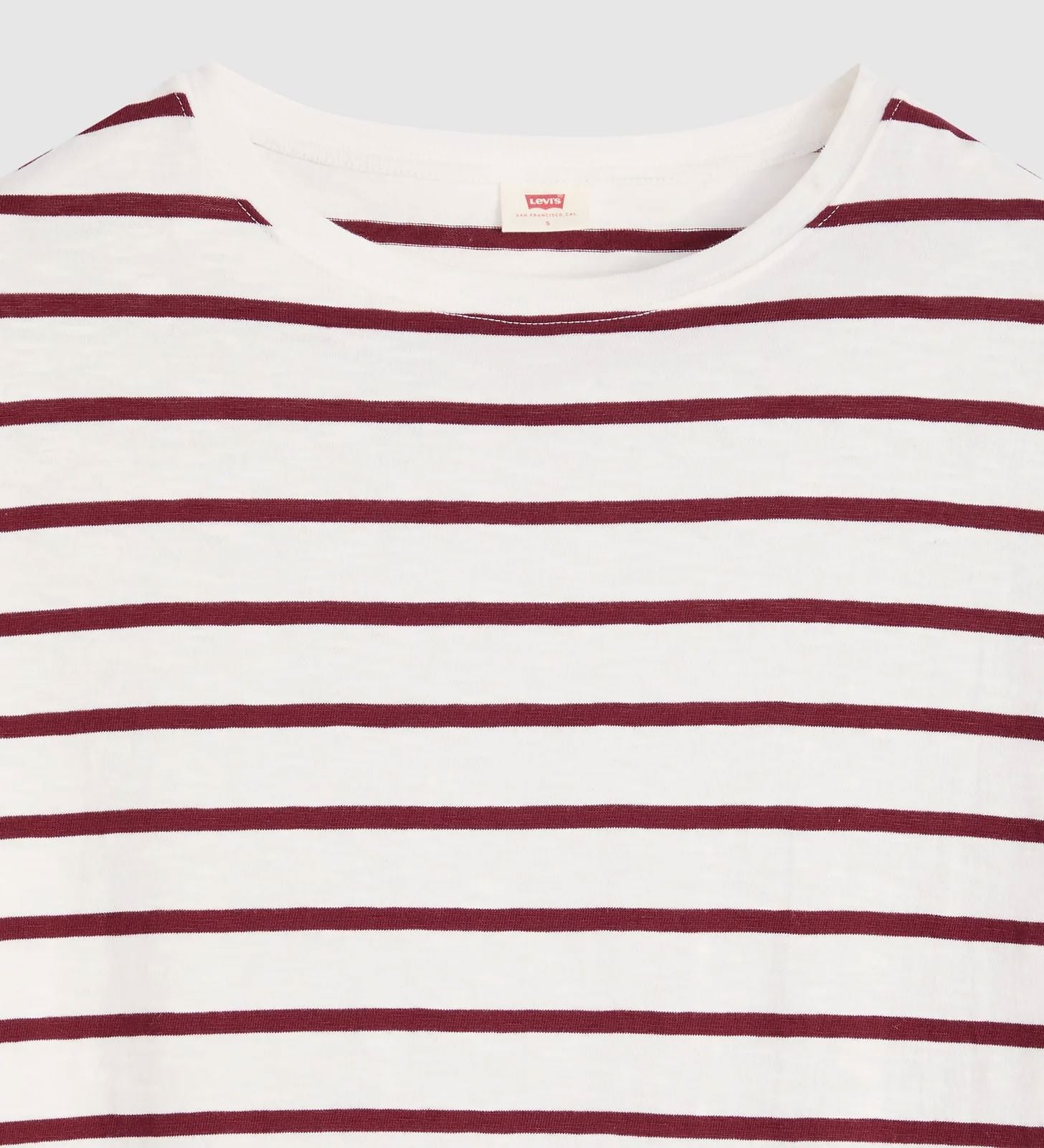 Levi's Julie Slub Long Sleeve Saint - Stripe Egret Long Sleeve Top Levi's 