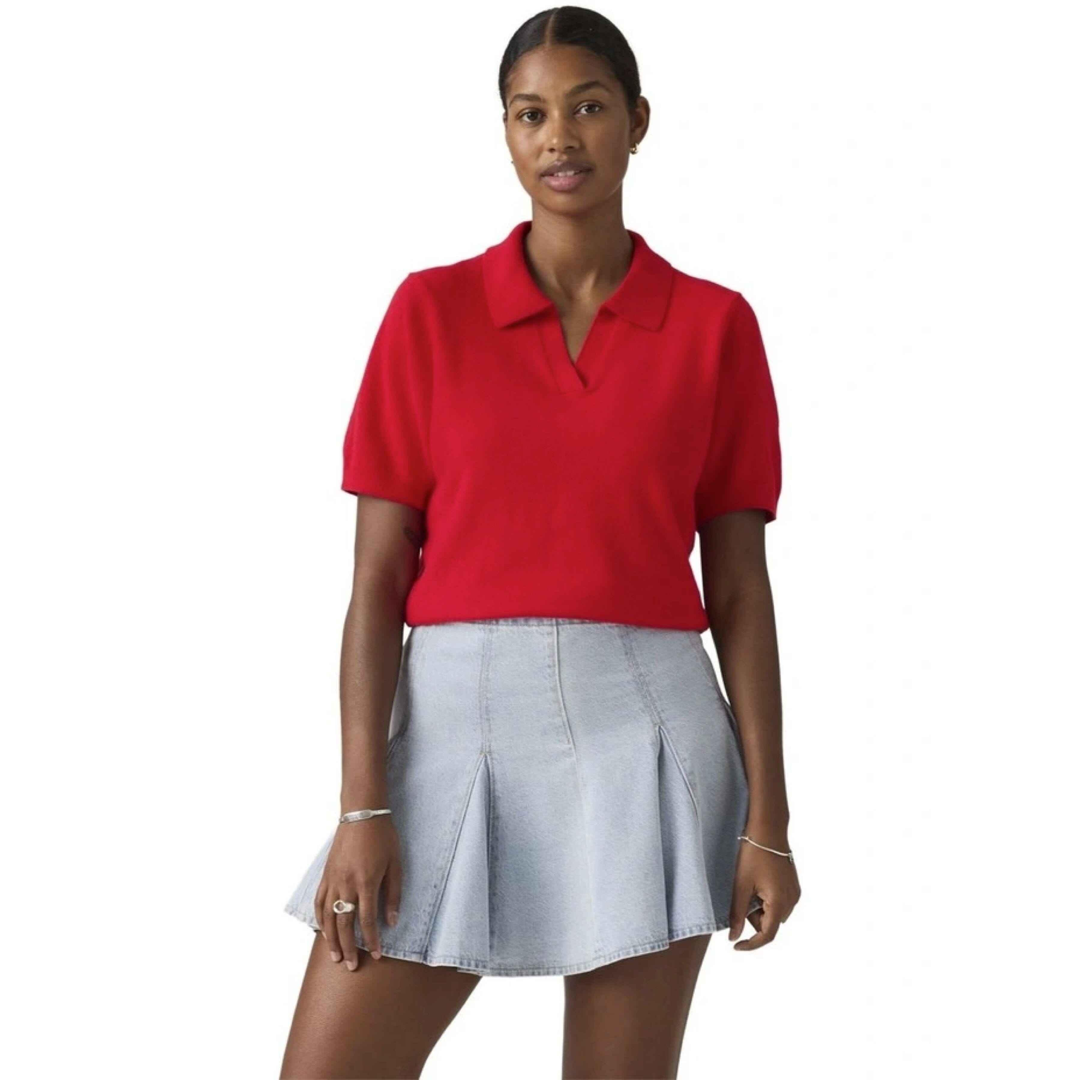 Levi's Super Soft Polo Sweater - True Red Levi's