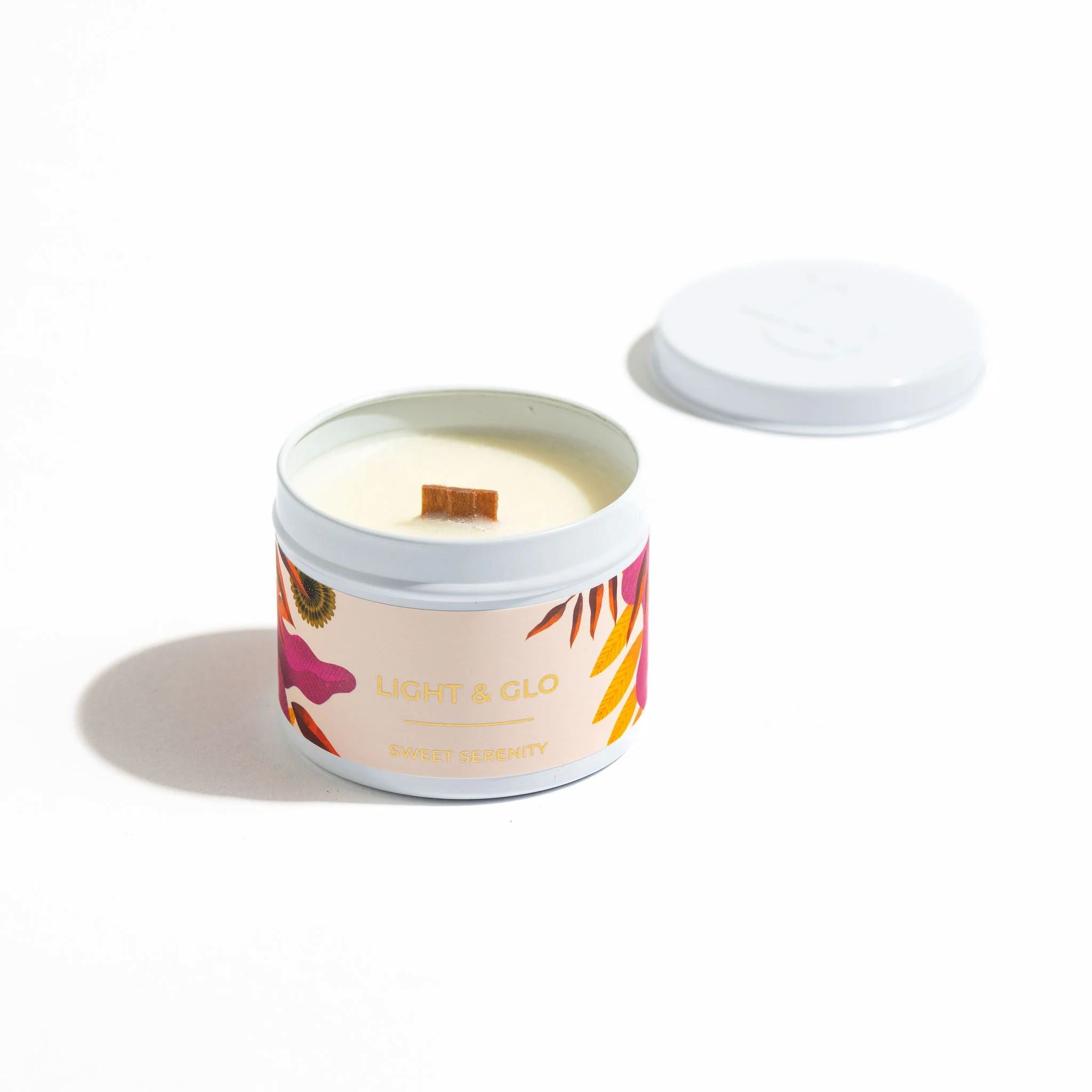 Light & Glo Artist Travel Candle - Sweet Serenity Light & Glo