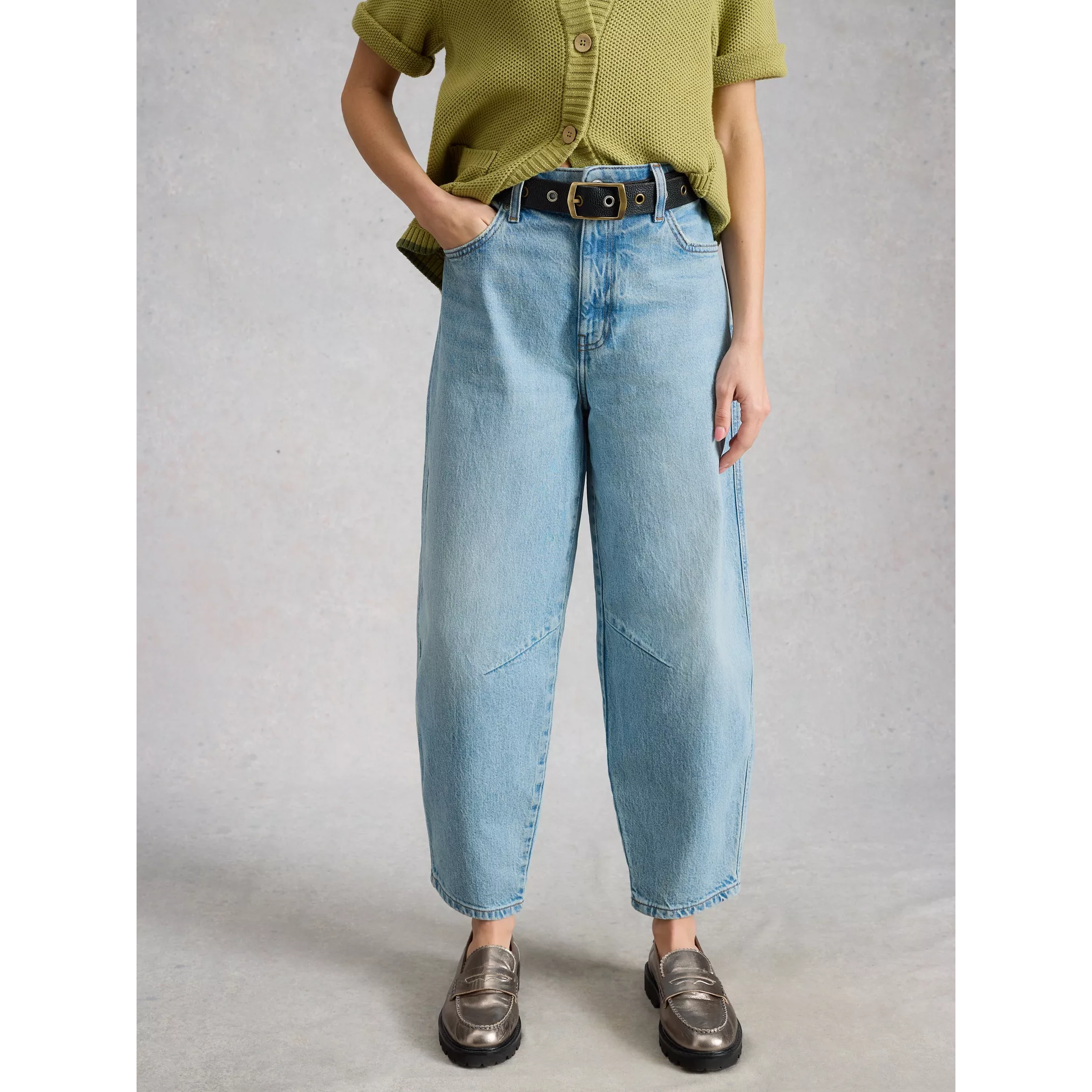 White Stuff Aubrey Barrel Leg Jean - Light Denim White Stuff