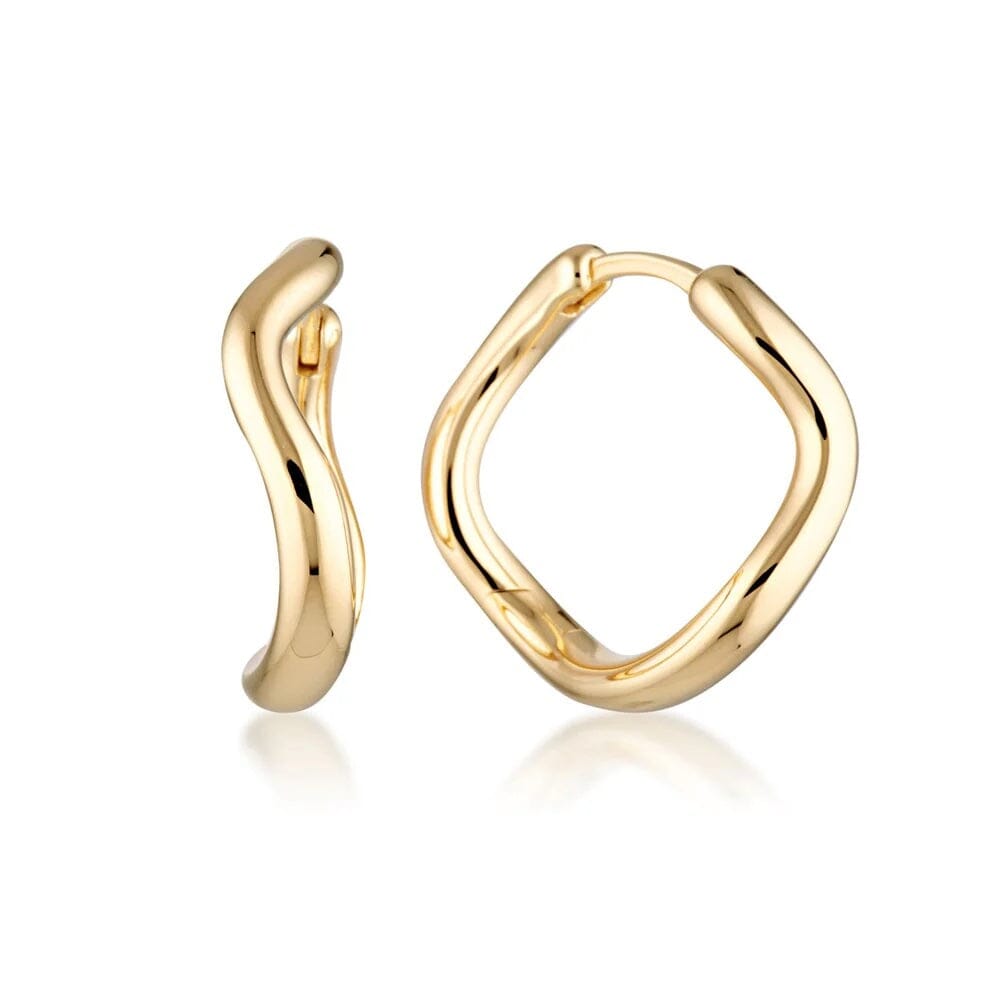 Linda Tahija Cascade Hoop Earrings - Gold Linda Tahija