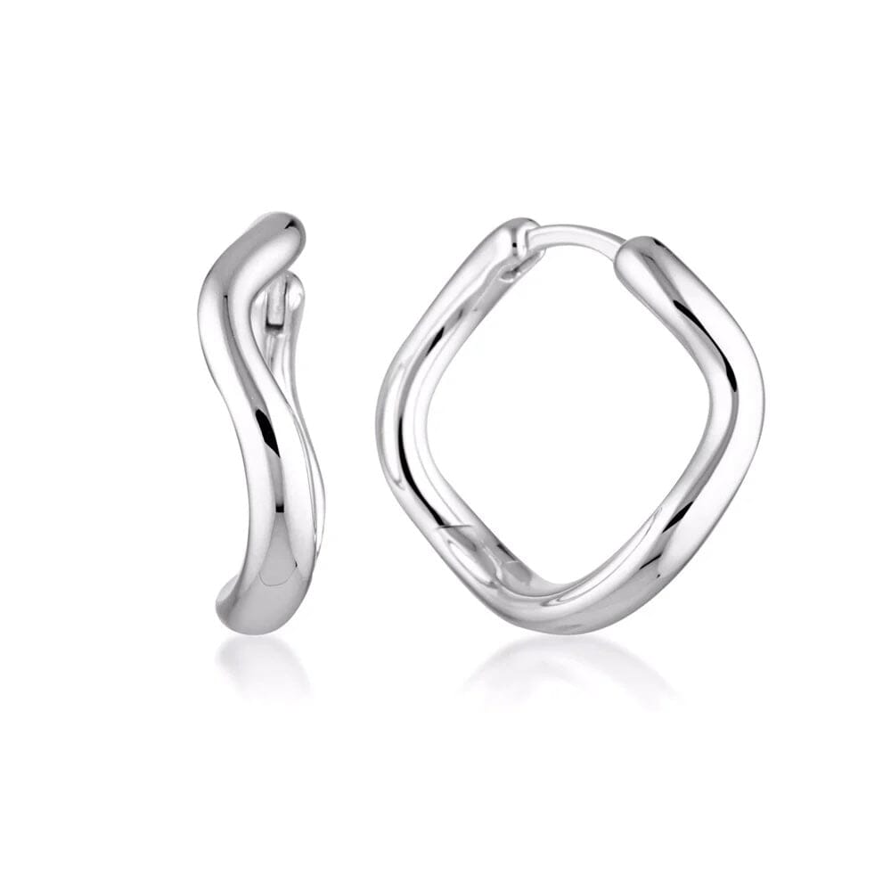 Linda Tahija Cascade Hoop Earrings - Sterling Silver Linda Tahija
