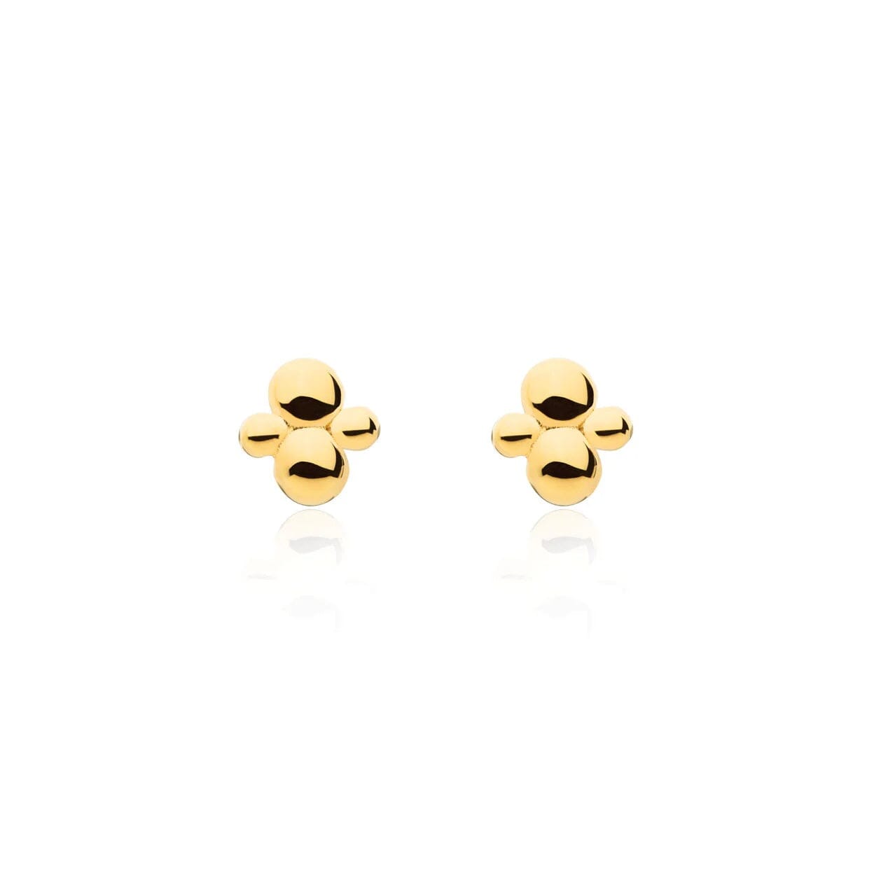 Linda Tahija Cluster Stud Earrings - Gold Linda Tahija