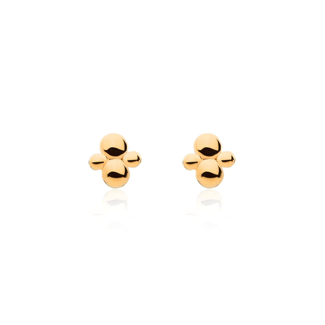 Linda Tahija Cluster Stud Earrings - Rose Gold Linda Tahija