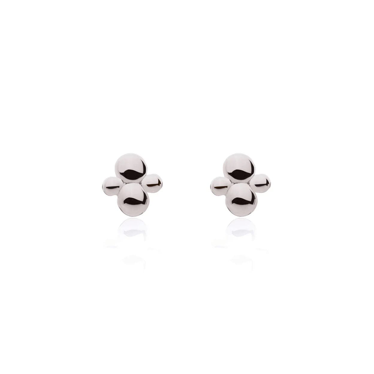 Linda Tahija Cluster Stud Earrings - Silver Linda Tahija