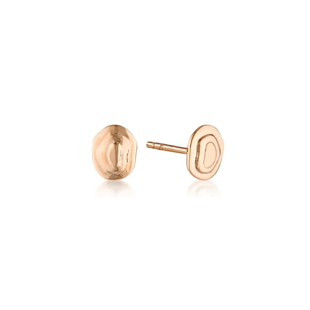 Linda Tahija Contour Stud Earrings - Rose Gold Linda Tahija