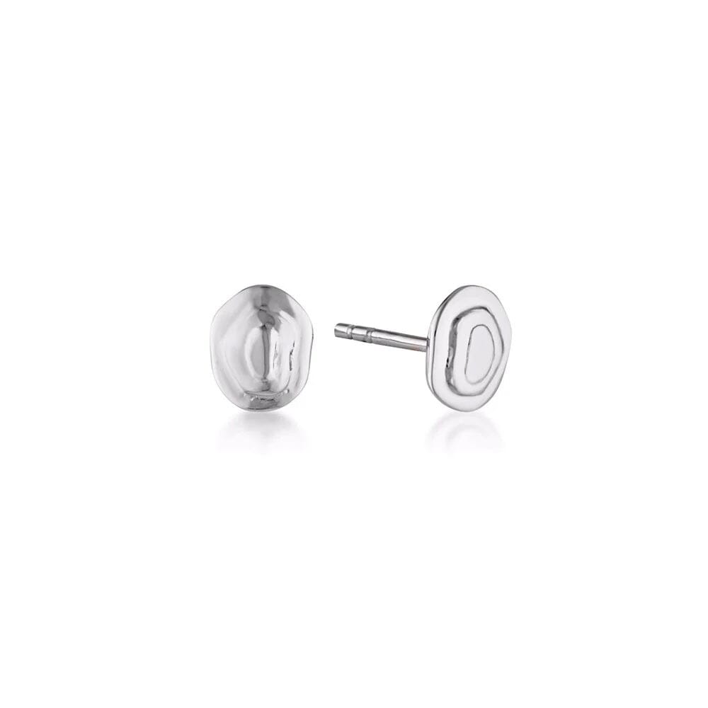 Linda Tahija Contour Stud Earrings - Silver Linda Tahija