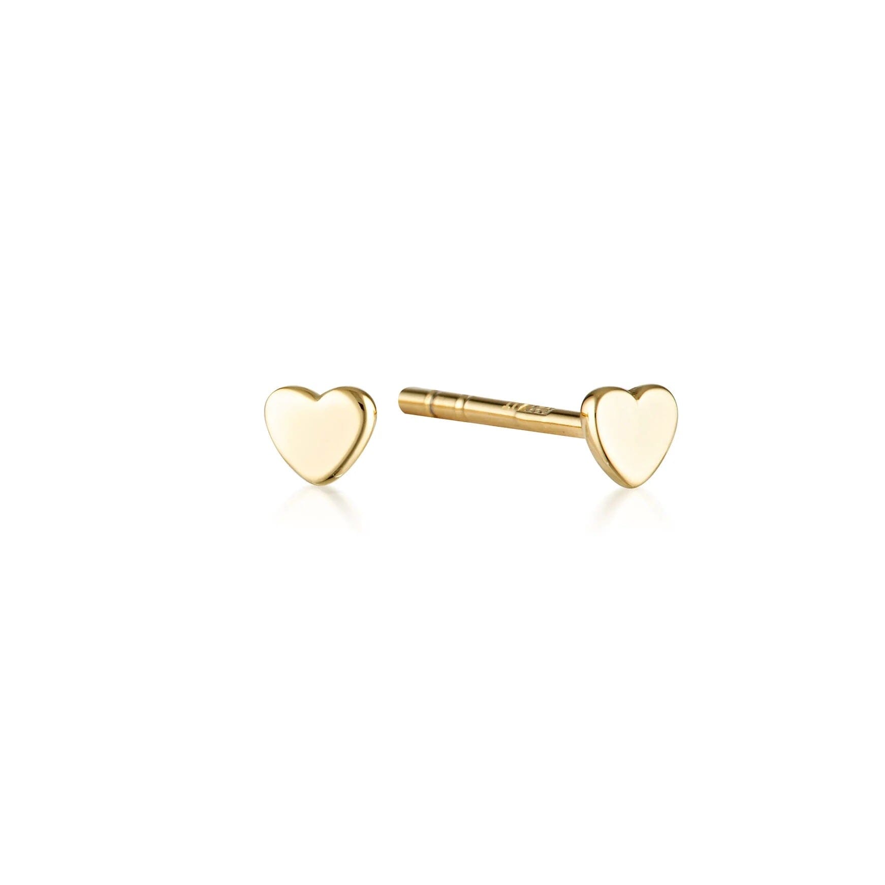 Linda Tahija Micro Heart Earrings - Gold Linda Tahija