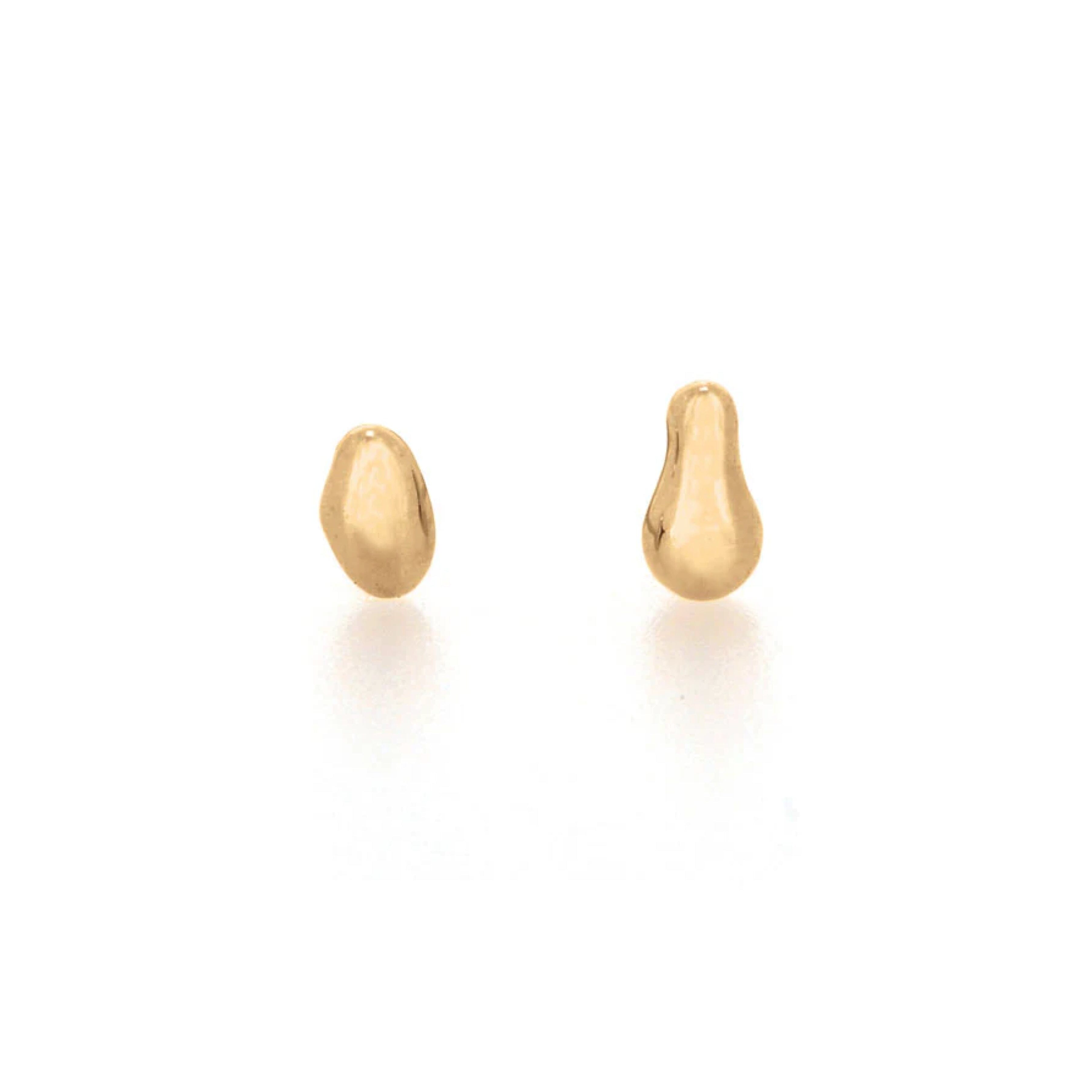 Linda Tahija Organica Stud Earring - Gold Stud Earrings Linda Tahija 