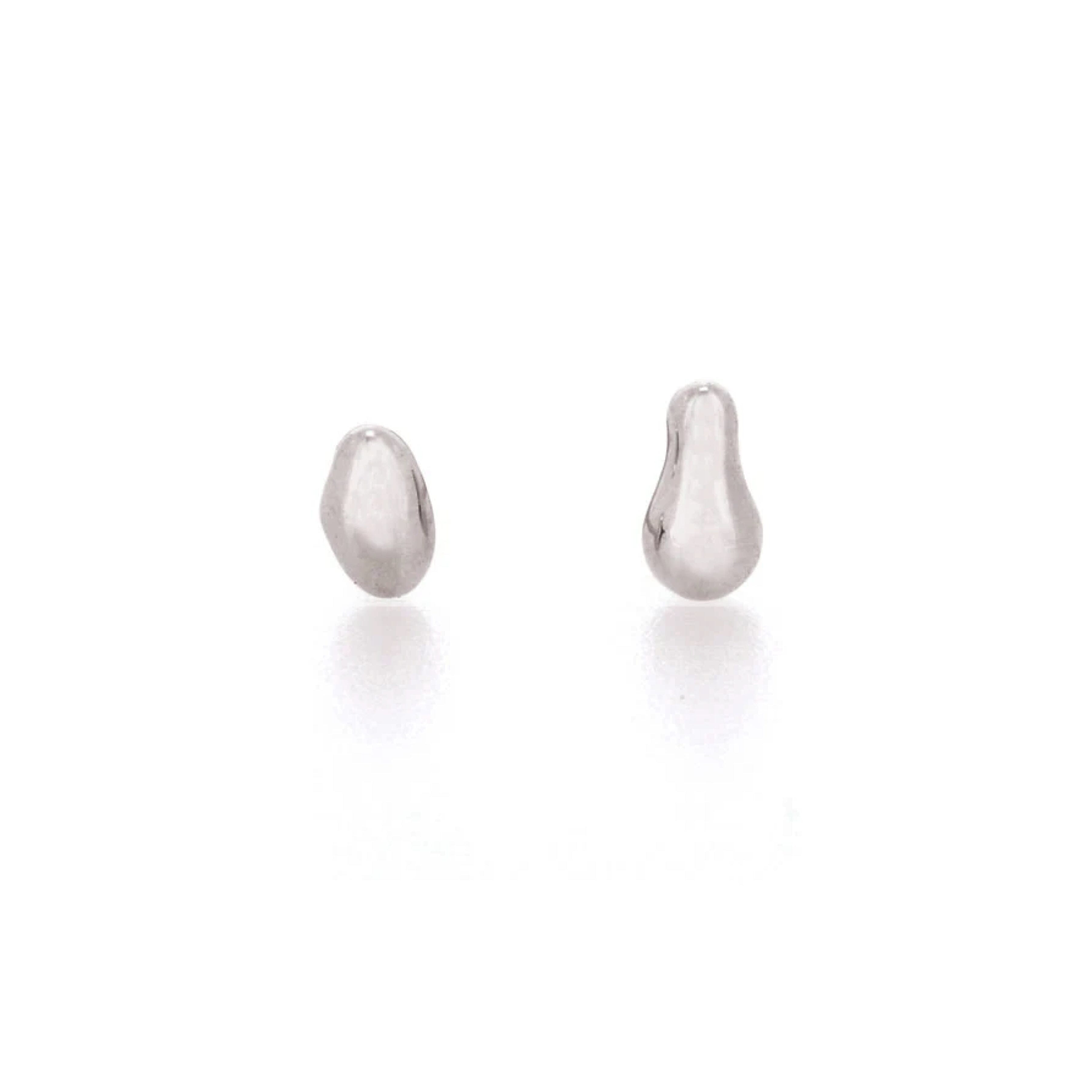 Linda Tahija Organica Stud Earring - Silver Stud Earrings Linda Tahija 